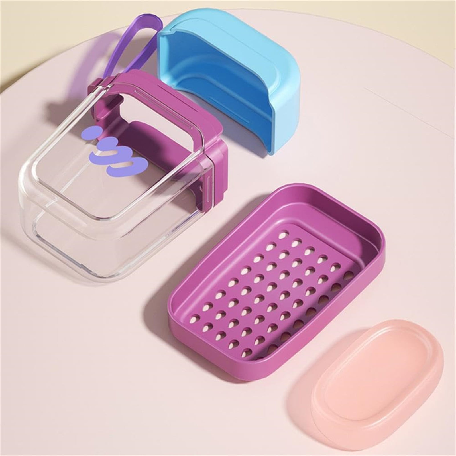 Bar Soap Holder Dish 1 Pack for Shower, Travel Soap Case with Lid for Gym, Camping Essentials, Travel Size Toiletries, Portable, Leakproof 4.25