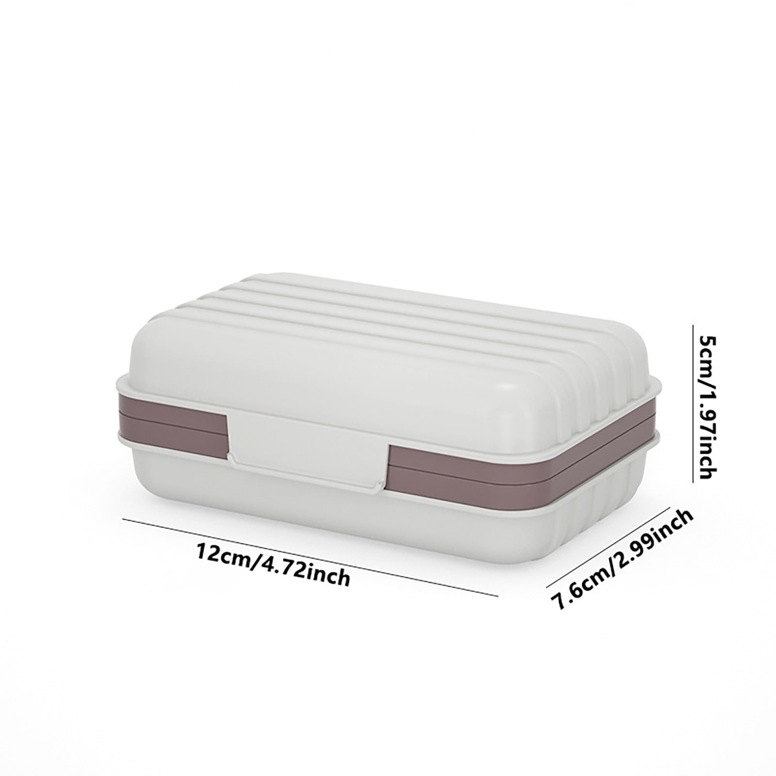 Bar Soap Holder Dish 1 Pack for Shower, Travel Soap Case with Lid for Gym, Camping Essentials, Travel Size Toiletries, Portable, Leakproof 4.72