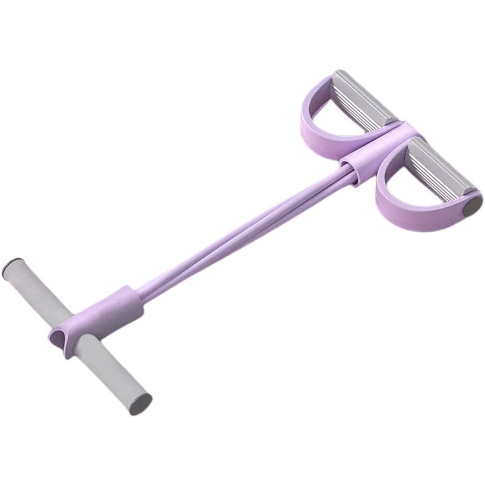 Clearance！4-Tube Pedal Puller Resistance Rope - Foot Pedal Resistance Band,Yoga Elastic Exercise Bands, for Women Jump Fitness, Abdomen/Arm Weight/Waist/Leg Stretching Slimming Training Purple - Image 2