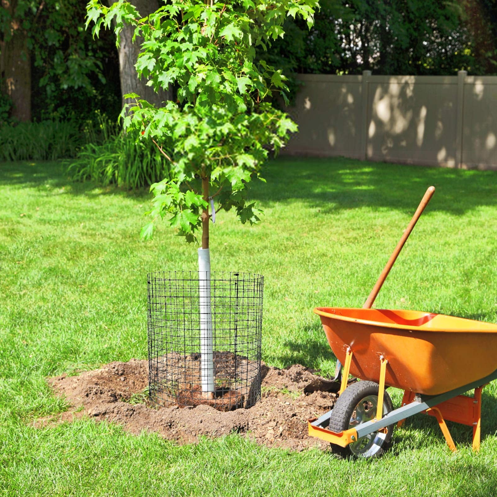 Wire Plant Protectors Wire Plant Cages Metal Mesh Plant Cage Chicken Wire Cloche with Ground Stakes and Nylon Ties Protect Plants,Garden,Shrubs and Vegetables from Animals 6PC - Image 2