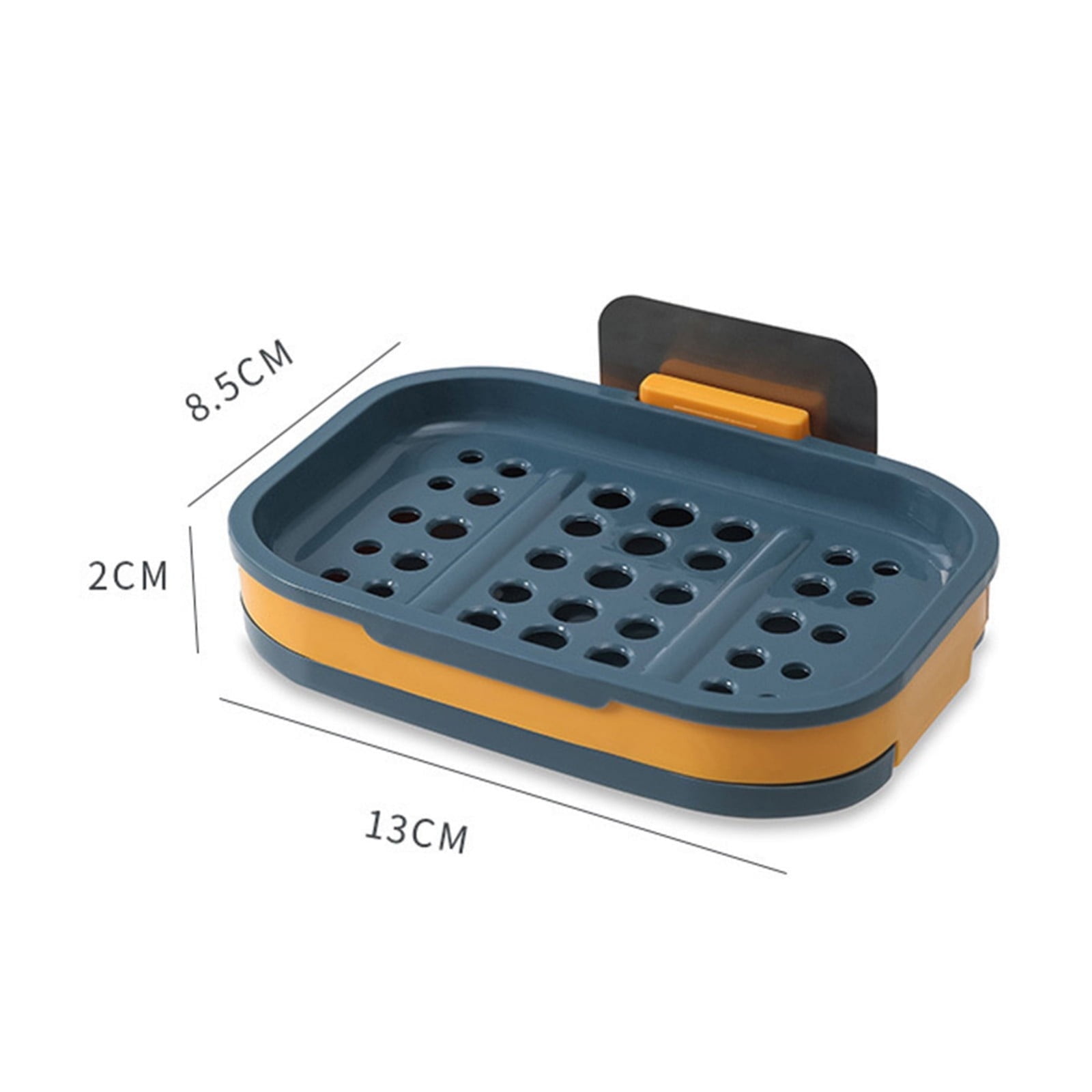 Shower Soap Dish with Suction Cups, Wall-Mounted Bathroom Organizer for Bar Soap, Waterproof Kitchen Soap Holder with Drainage Holes Blue 5.12x3.35x0.787'' Pink - Image 3