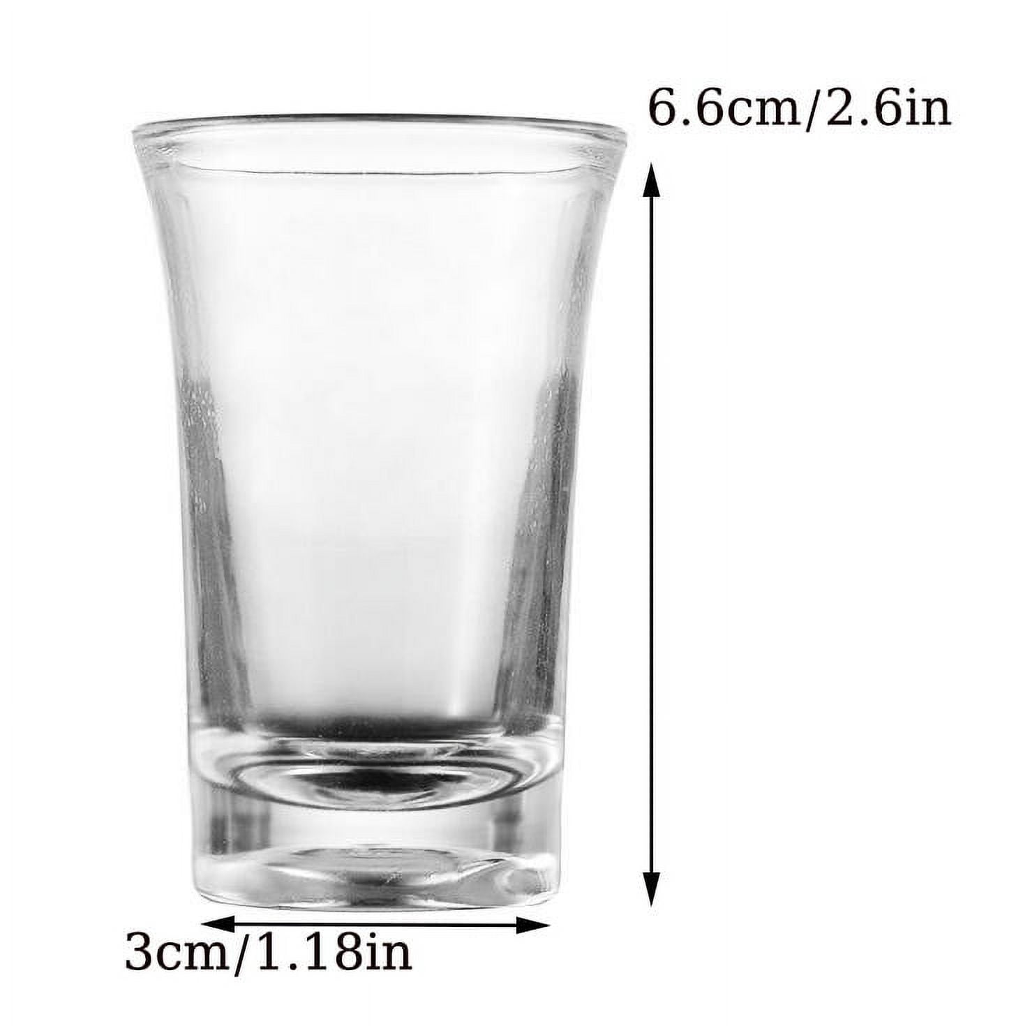 Heavy Base Shot Glass Set, Whiskey Shot Glass espresso liquor 6-Pack Modern And Elegant Set Of 6 Exquisite Clear Wine Glasses - Image 2