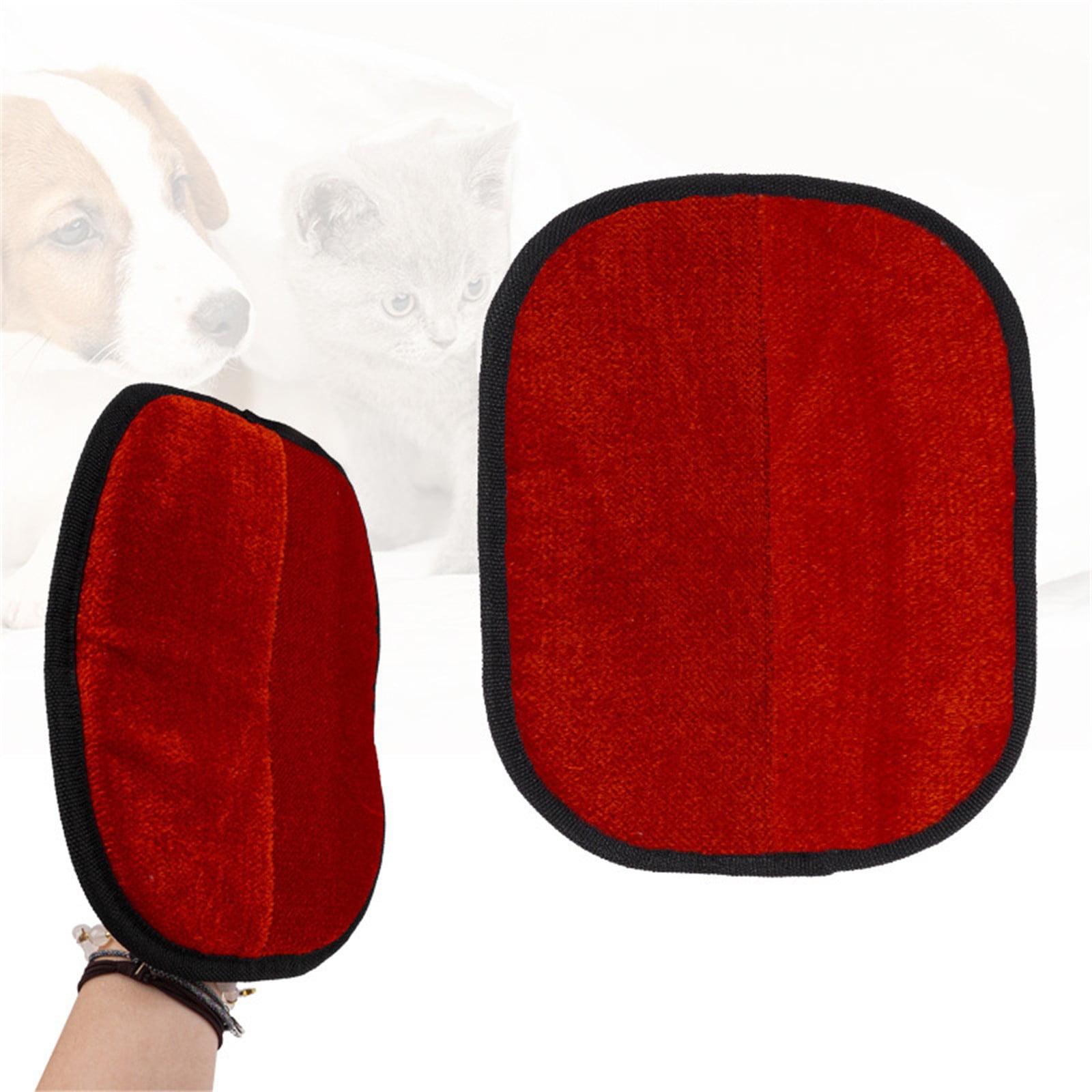 Pet Grooming Gloves,Cat Grooming Gloves for Dog & Cat,Cat Brush Glove for Carpet, Couch, Clothing, Furniture, (Green) 7.28x9.45 7.28