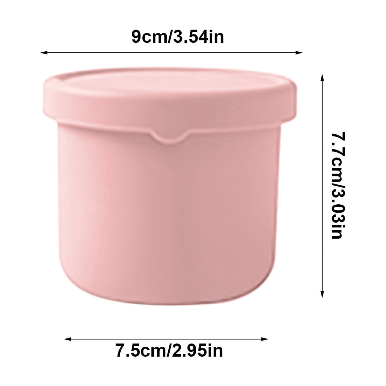 CGZQFEI Silicone Food Containers for Kids, Reusable Baby Snack Fruits Container with Lids, Leak Proof Silicone Food Storage Containers Kids Small Lunch Box BPA Free for Daycare School Travel Pink2 - Image 3