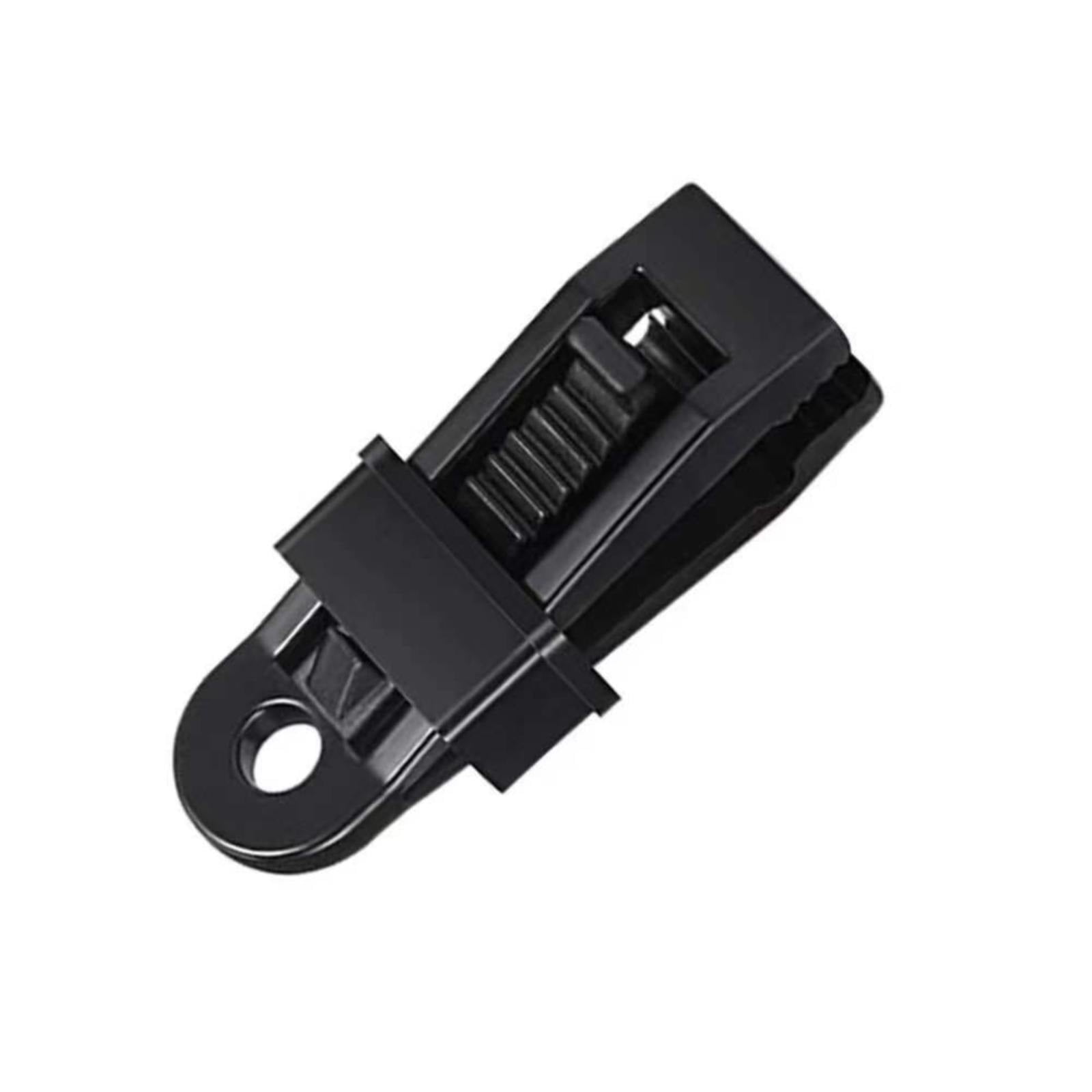 Tarp Clips Heavy Duty Lock Grip,Tarp Clamps for Cover Awnings, Outdoor Camping, Caravan Canopies, Car Covers, 10 PCS Per Pack (Black) 0.98x0.86x3.18 0.98