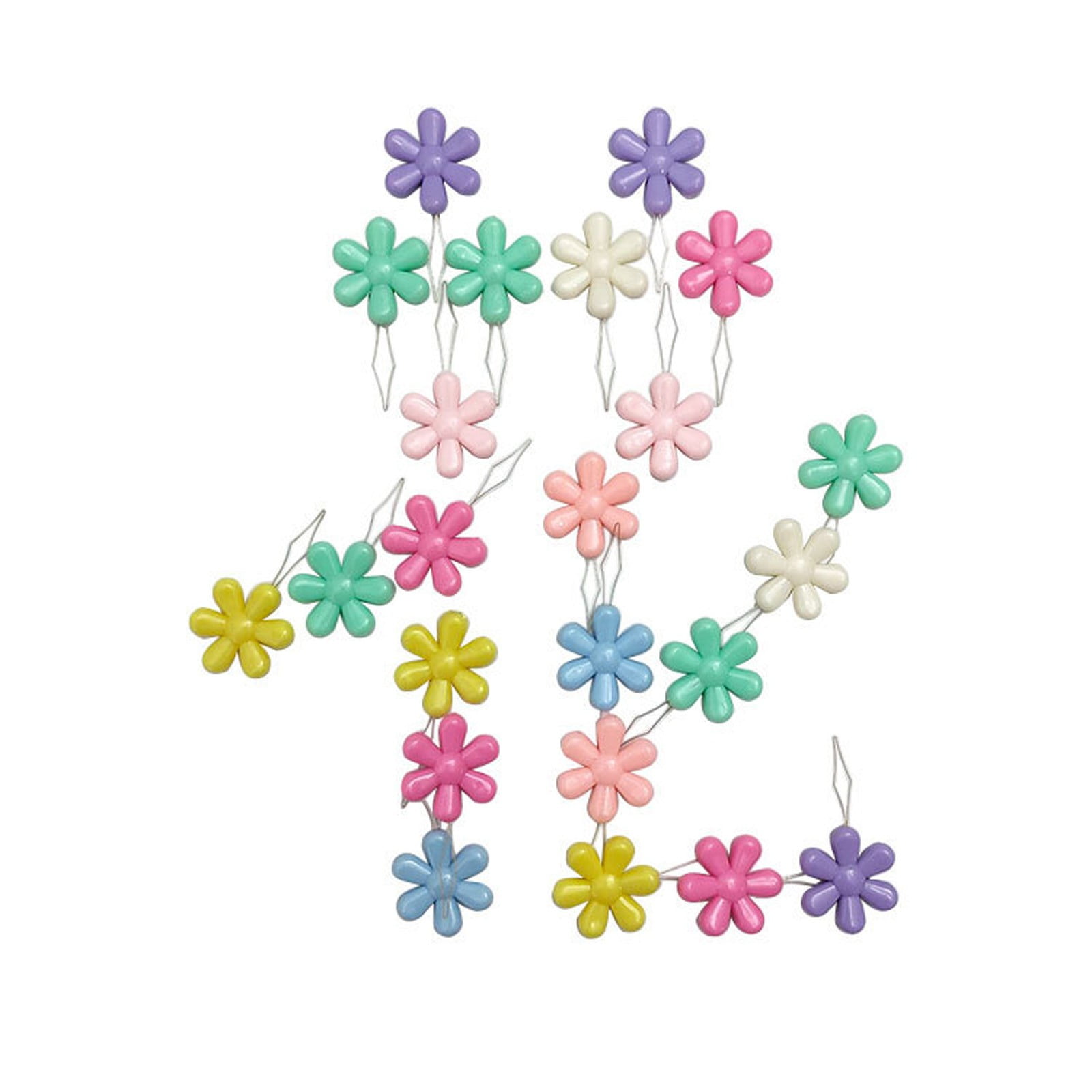 CGZQFEI Embroidery Needle Threader Tool Plastic Flower Head Sewing Machine Needle Threader for Hand Sewing Cross Stitch Craft Knitting Quilting (Mix Colors) One Size Pink1 - Image 6