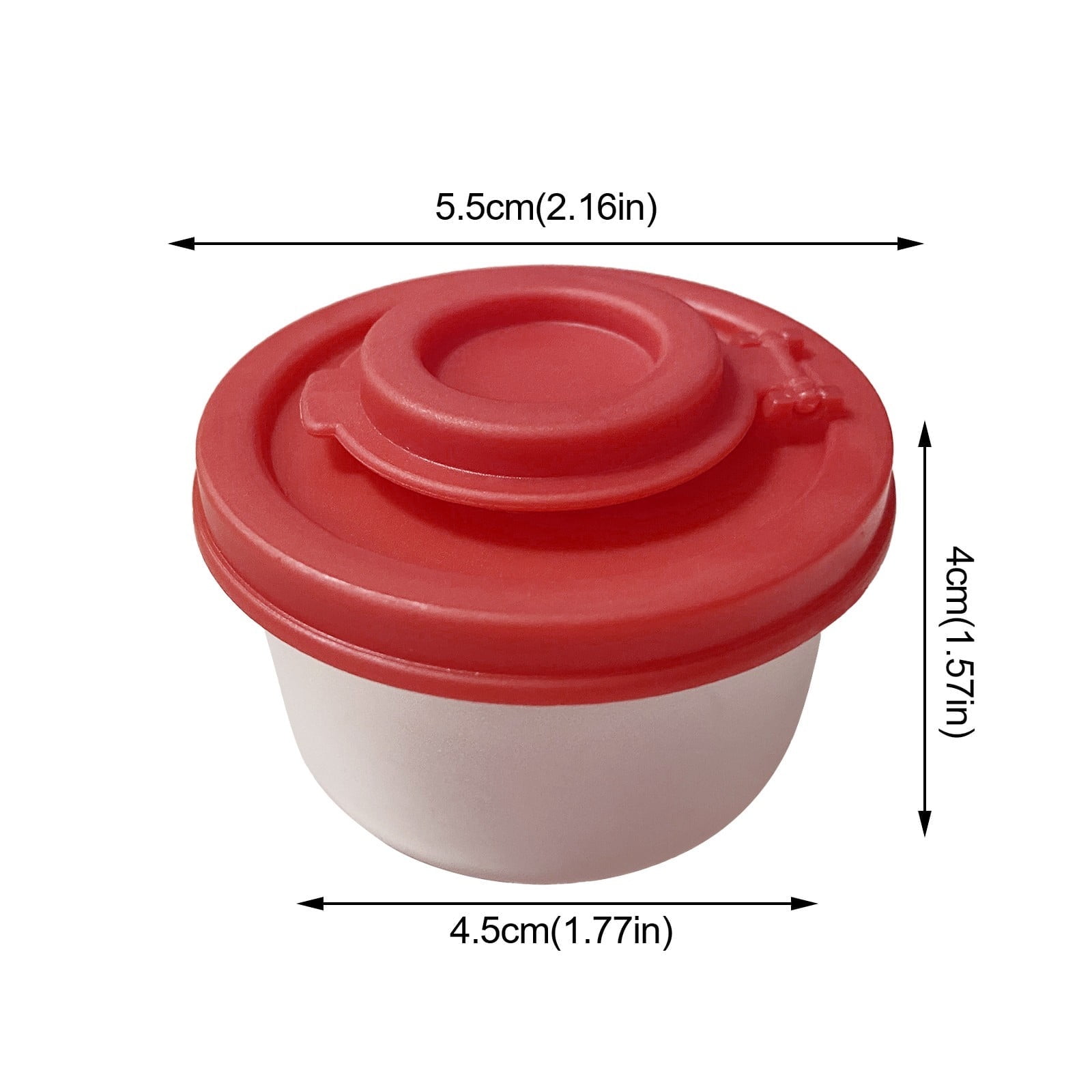 CGZQFEI Salt and Pepper Shakers Moisture Proof Set,Small Mini Salt Shaker to go Camping Picnic Outdoors Kitchen Lunch Boxes Travel Spice Set Clear with Red Covers Plastic Airtight Dispenser Red1 - Image 3