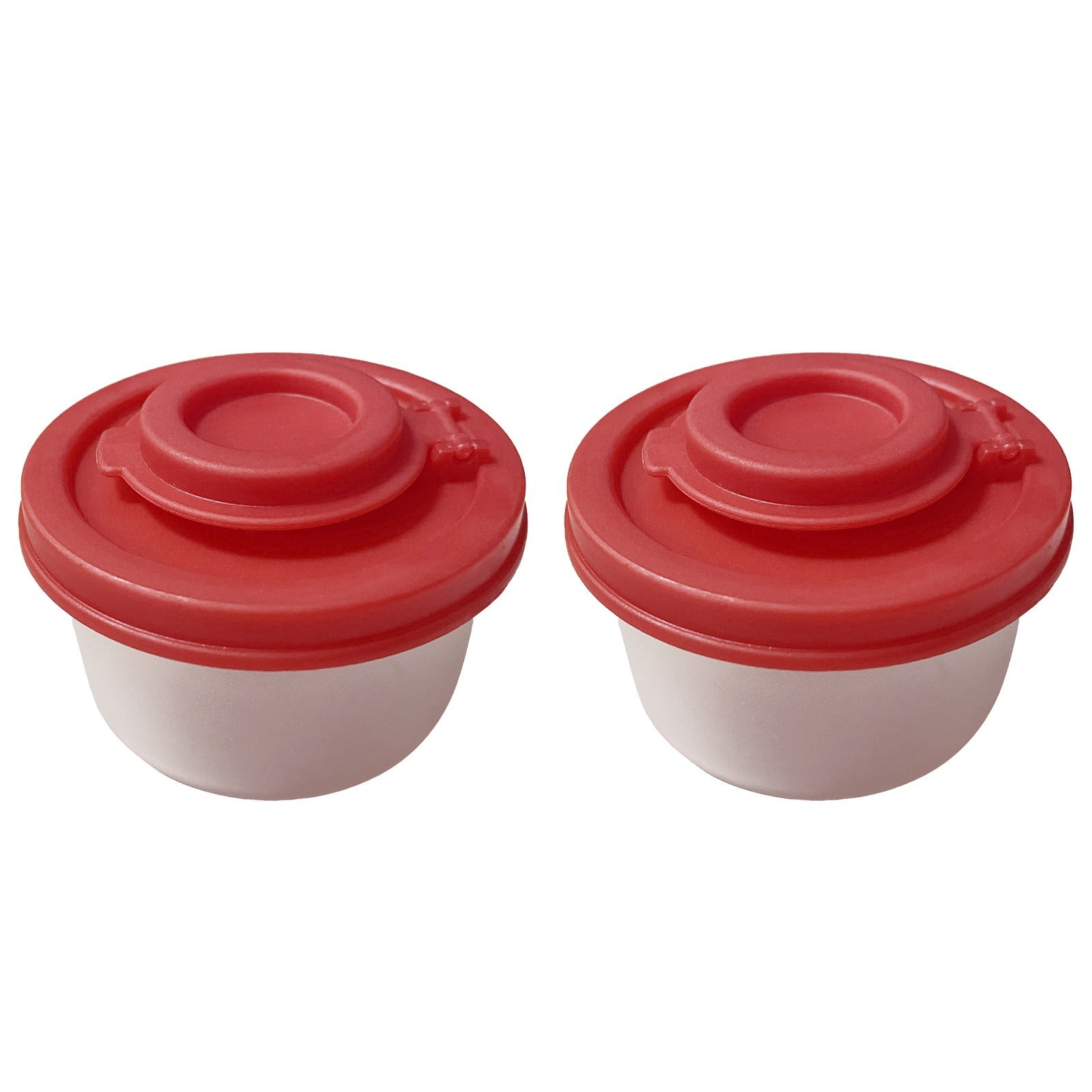 CGZQFEI Salt and Pepper Shakers Moisture Proof Set,Small Mini Salt Shaker to go Camping Picnic Outdoors Kitchen Lunch Boxes Travel Spice Set Clear with Red Covers Plastic Airtight Dispenser Red2 - Image 1