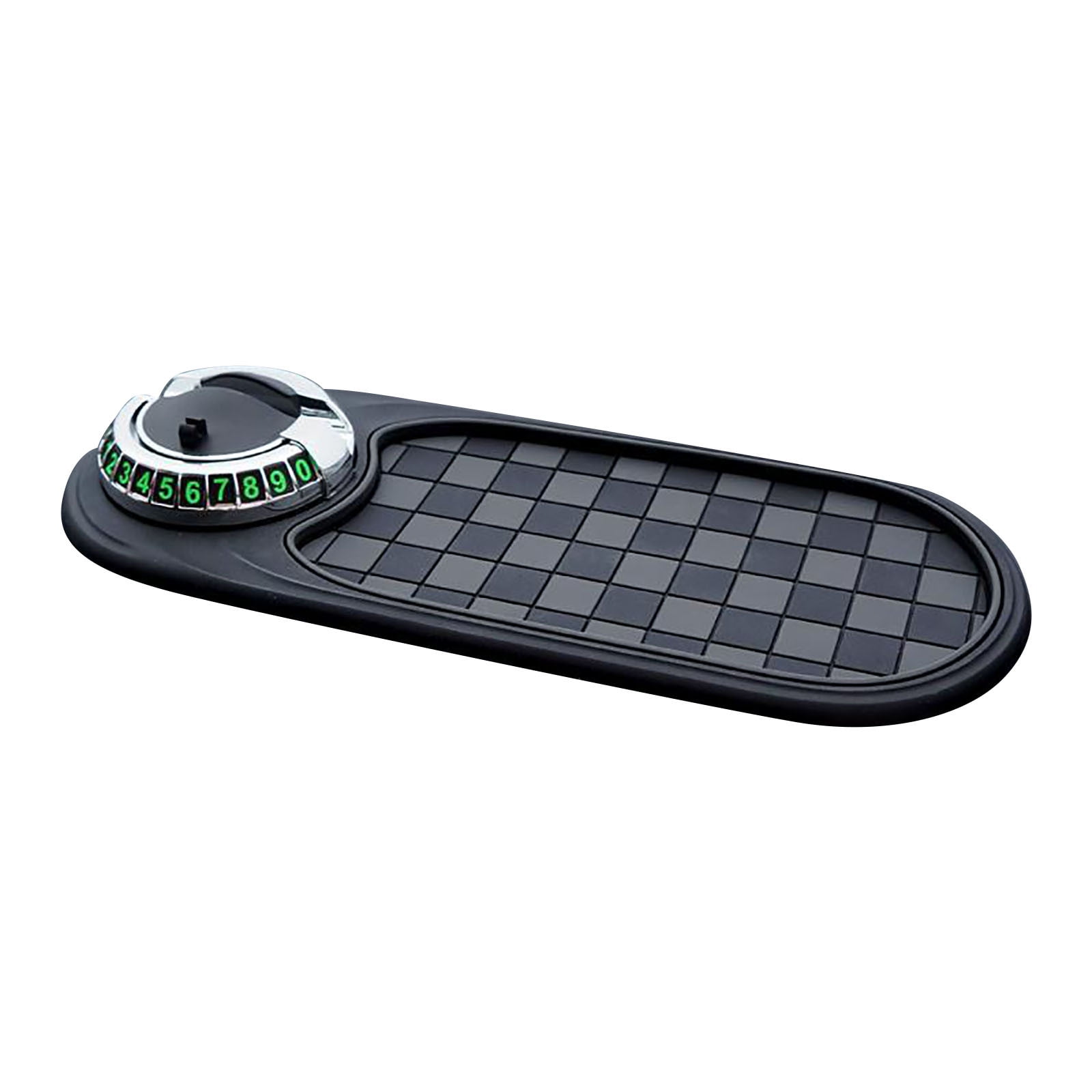 Auto Anti-Slip Mat,Multifunction Car Universal Phone Holder, Rotatable Anti Skid Car Dashboard Pad with Temporary Parking Numbe and Large Pad for Phones Sunglasses Keys Gadgets E - Image 5