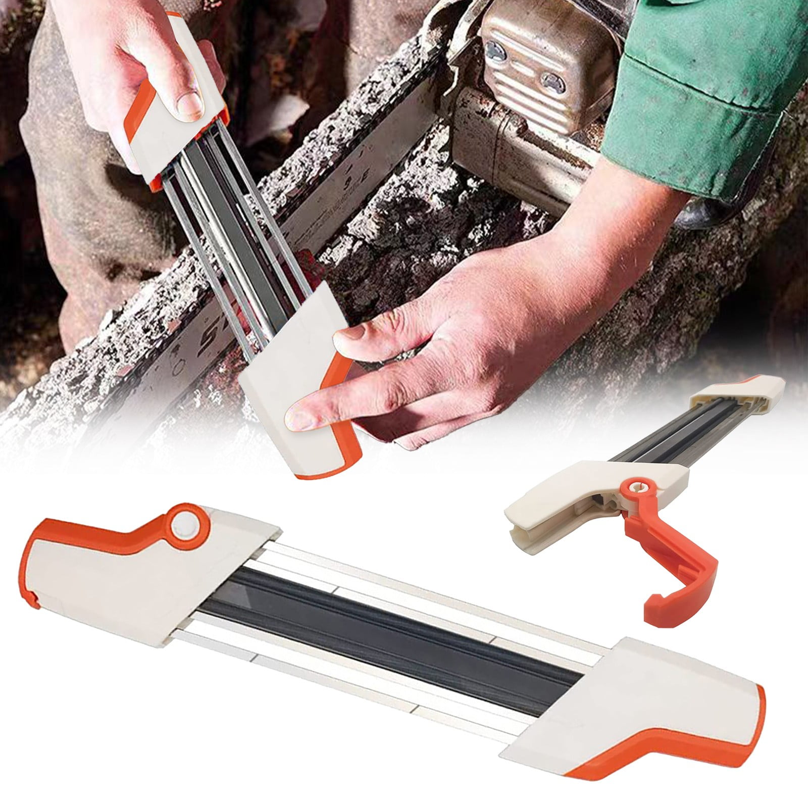 2-in-1 Chainsaw Sharpener with Pitch 3/8