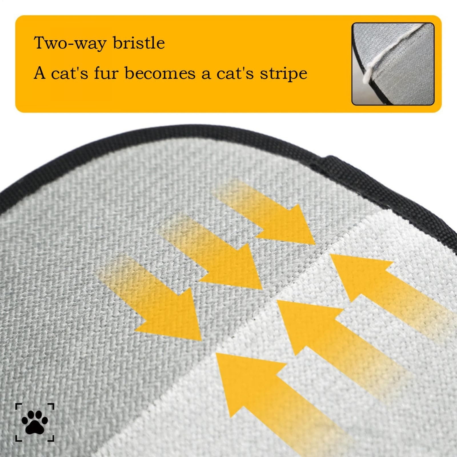 Pet Hair Removal Glove, Efficient Grooming Gloves for Cats & Dogs,Cat Grooming Gloves for Pet Hair Removal, Double Sided Grooming Glove,Reusable Pet Hair Remover Glove - Image 4