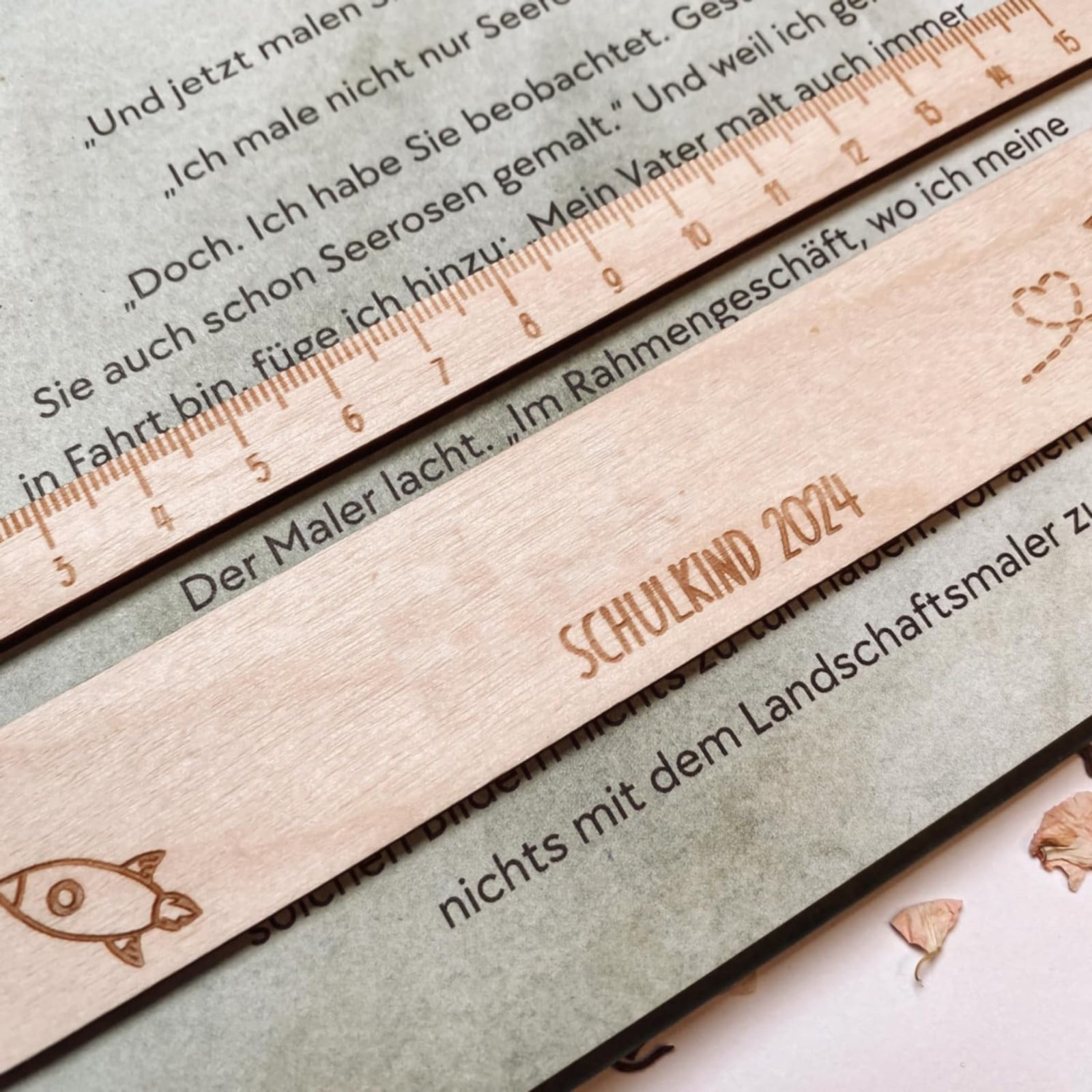 Wooden Reading Tracking Ruler, Reading Strips for Student, Text Guide Ruler for Students and Teachers, Tool for Reading, Classroom Learning Aid, Dyslexia Support Ruler, Study Accessory One Size Brown1 - Image 6