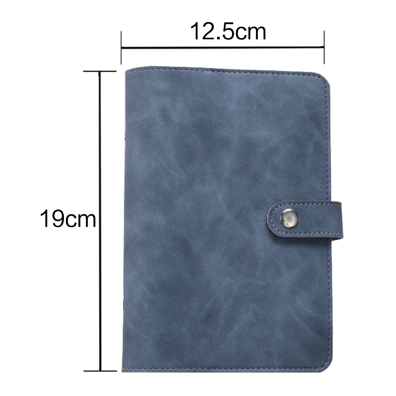 A6 PU Leather Notebook Binder Planner Budget Organizer Round Ring Binder Cover Magnetic Personal Planner Binder with 12 Binder Pocket Binder Zipper Folder for Bill Planner (Red) 4.92x7.48 4.92