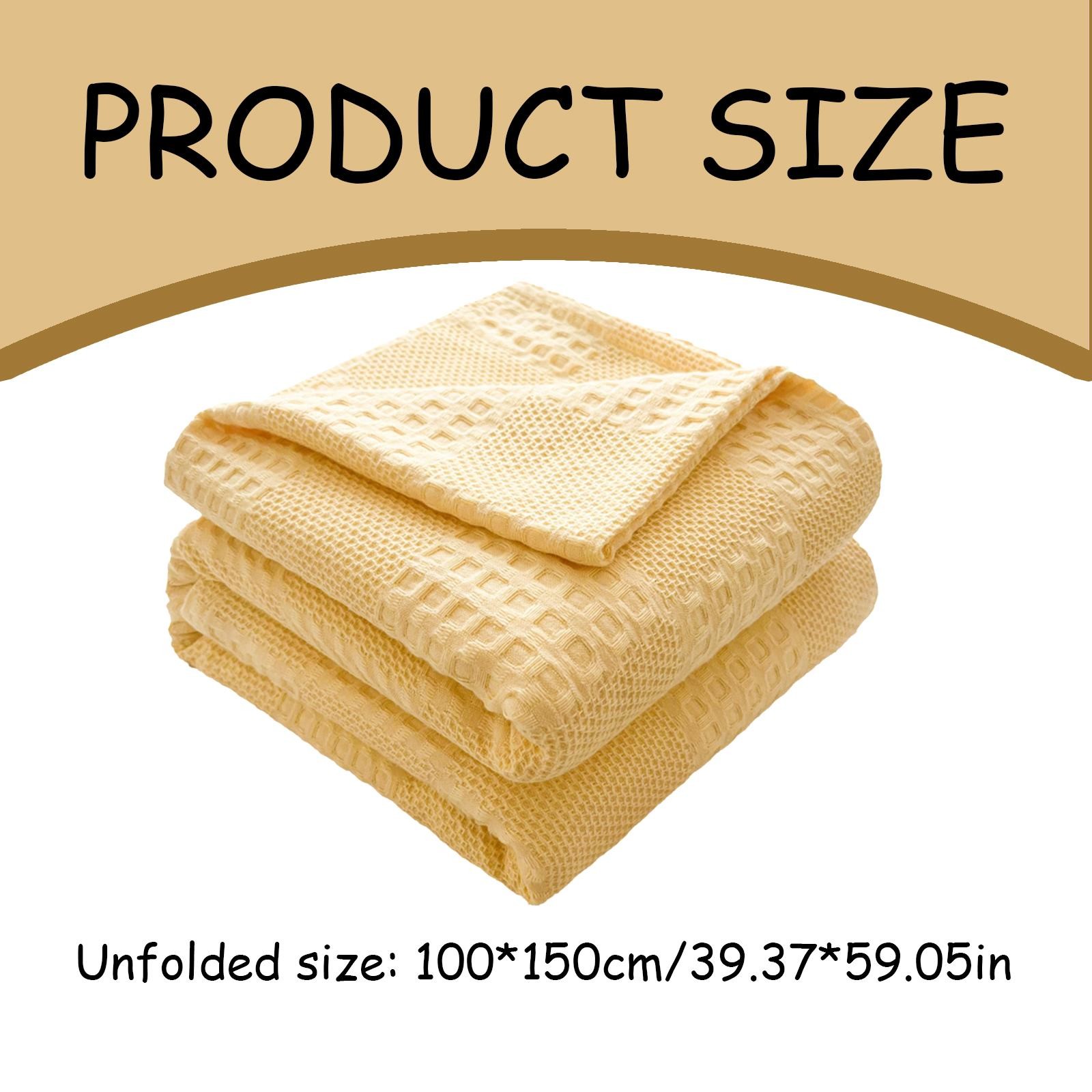 Soft Warm Blanket - Pure Cotton Lightweight Bedding | Breathable & Big Size 200*230cm | Cozy Cotton Blanket for Sofa & Bed | Warm & Soft Home Textiles for Year-Round Use(I) K - Image 3