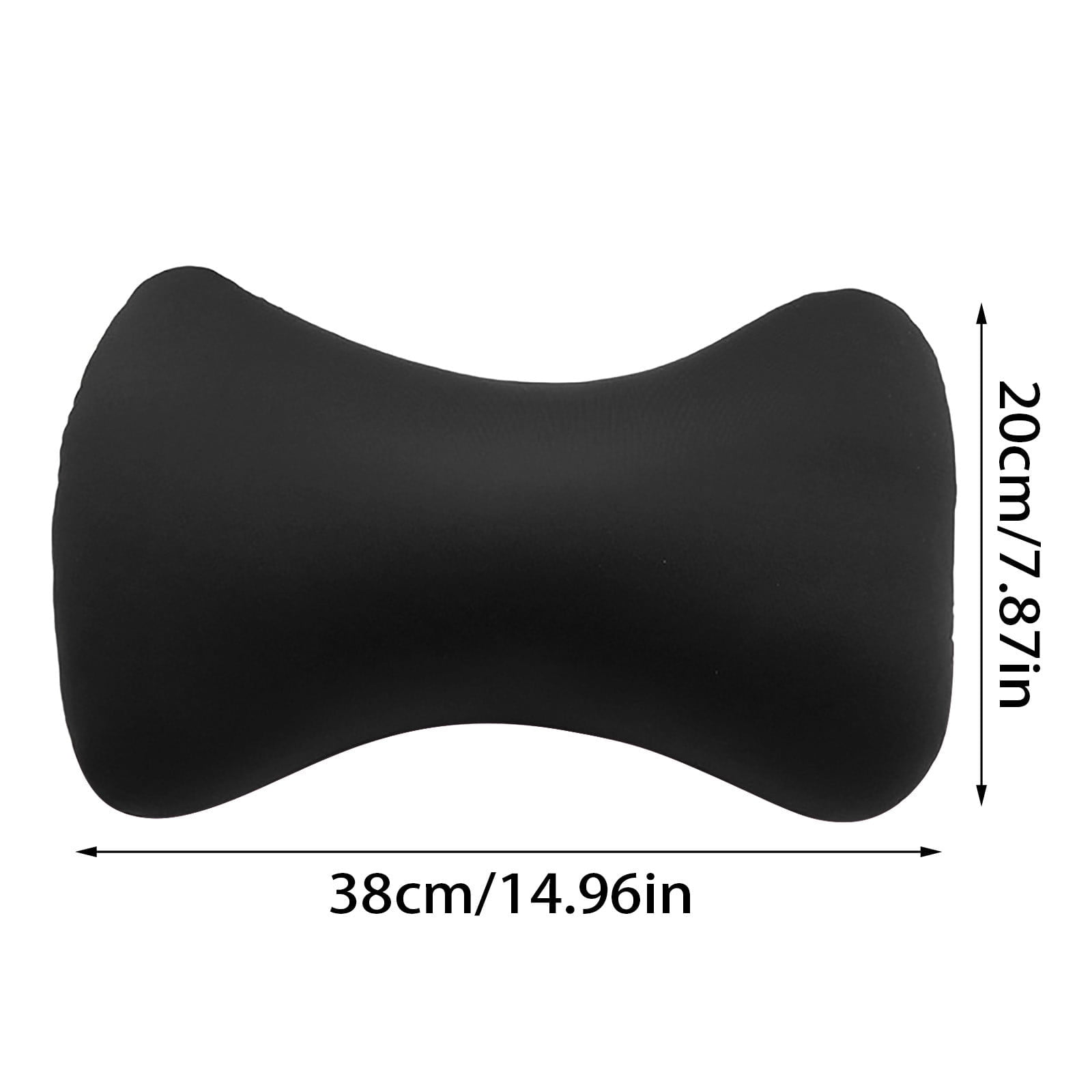 38cm×20cm Bone-Shaped Office Nap Pillow - Soft Foam Headrest for Travel, Plane, Car, Sofa & Bed | Portable Backrest Pillow with Soft Fabric for Comfortable Lunch Break Naps Office & Home(red) black - Image 4