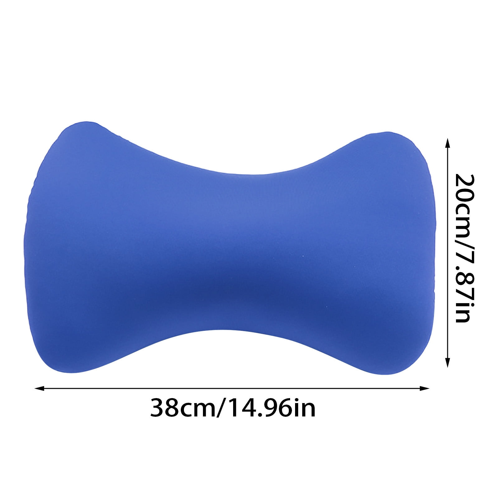 38cm×20cm Bone-Shaped Office Nap Pillow - Soft Foam Headrest for Travel, Plane, Car, Sofa & Bed | Portable Backrest Pillow with Soft Fabric for Comfortable Lunch Break Naps Office & Home(red) blue - Image 4