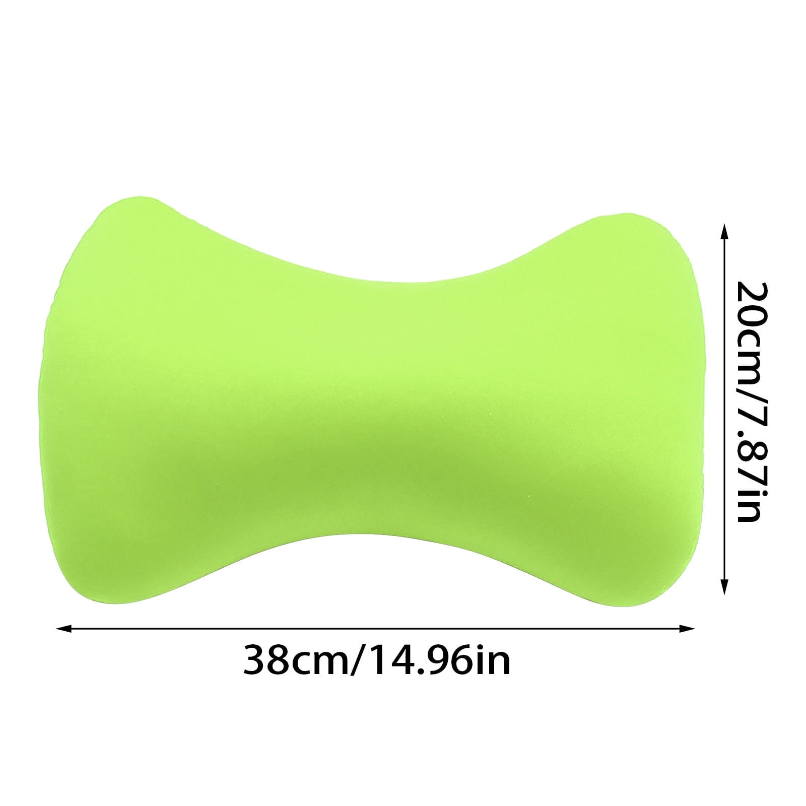38cm×20cm Bone-Shaped Office Nap Pillow - Soft Foam Headrest for Travel, Plane, Car, Sofa & Bed | Portable Backrest Pillow with Soft Fabric for Comfortable Lunch Break Naps Office & Home(red) green - Image 4