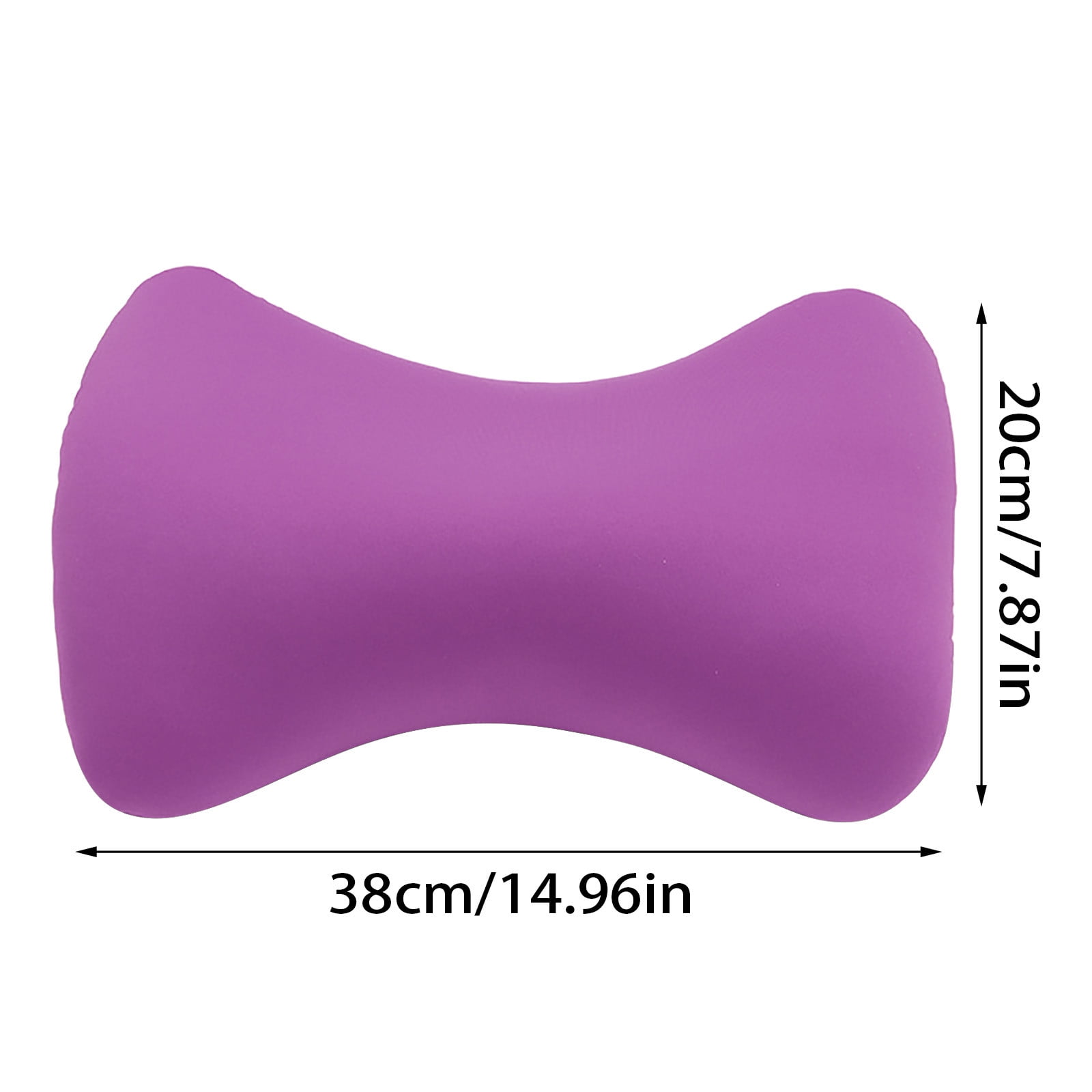 38cm×20cm Bone-Shaped Office Nap Pillow - Soft Foam Headrest for Travel, Plane, Car, Sofa & Bed | Portable Backrest Pillow with Soft Fabric for Comfortable Lunch Break Naps Office & Home(red) purple - Image 4