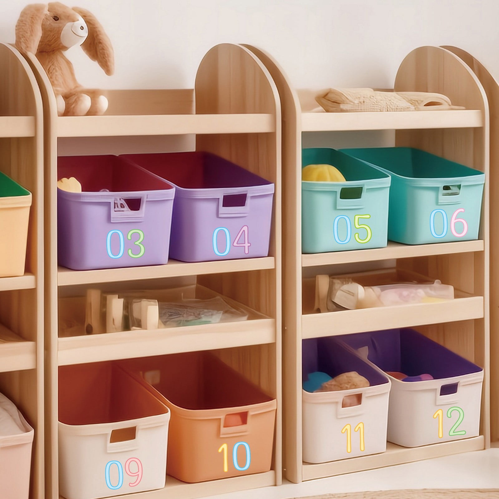 4 Inch Multicolor Vinyl Number Stickers - Self-Adhesive Decals for Mailbox, Car & Home,Large Digit Labels,Weatherproof Number Signs Number Labels For Car Home Multicolor(Blue) Blue - Image 7