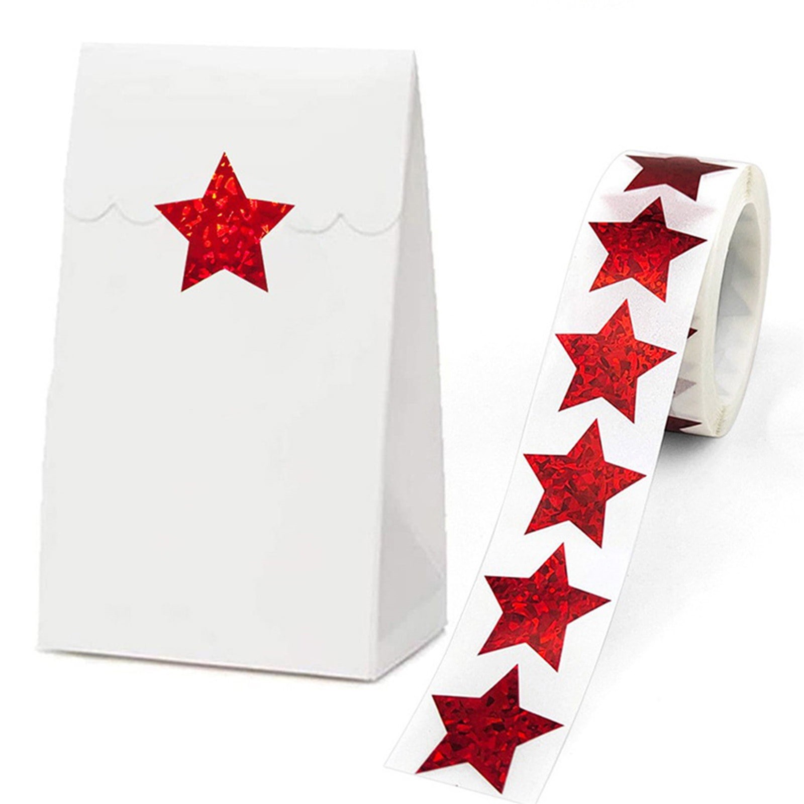 500PCS Gold Star Roll Stickers - 1 Inch Self-Adhesive Glitter Decals,for Kids, Classroom, Teachers, Wall Crafts, Sparkly Star Stickers for Rewards & Decor Gold Star Stickers For Kids(E) E - Image 8
