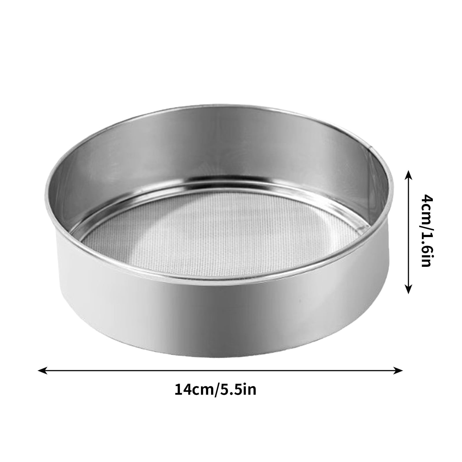 Stainless Steel Flour Sieve Filter - Ultra Fine Baking Mesh Sifter for Powder, Cocoa - Ergonomic Handle, Easy Clean, Kitchen Tool, 200 Mesh - Image 3