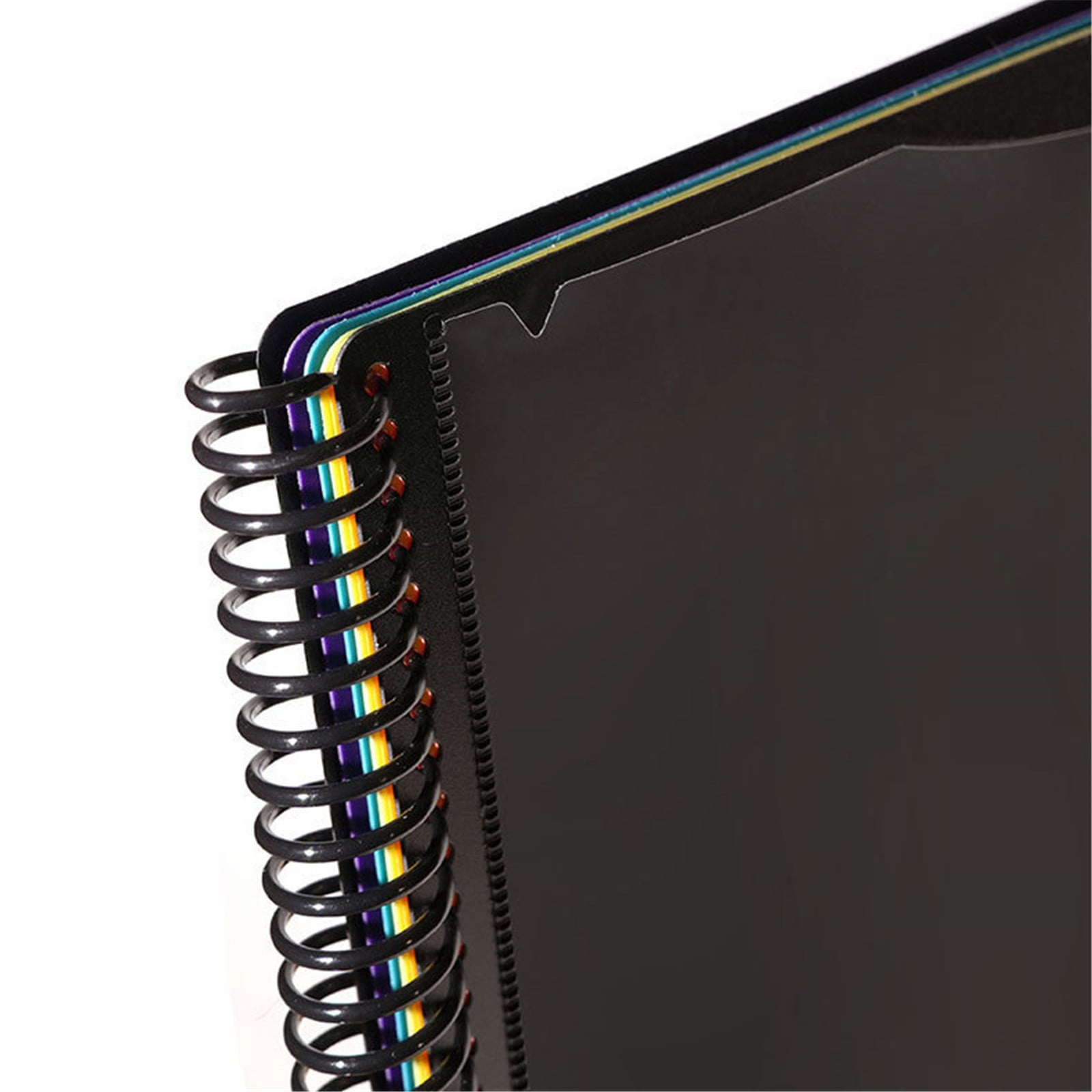 Spiral Binder Project Organizer - 6/12 Pockets with Assorted Tabs, Tear Poly Material, 1/3 Cut Tabs, Letter Size,Pocket Binder, Project Folder, Organizer with Tabs, School Project Holder(12 Pages) 12 Pages - Image 4