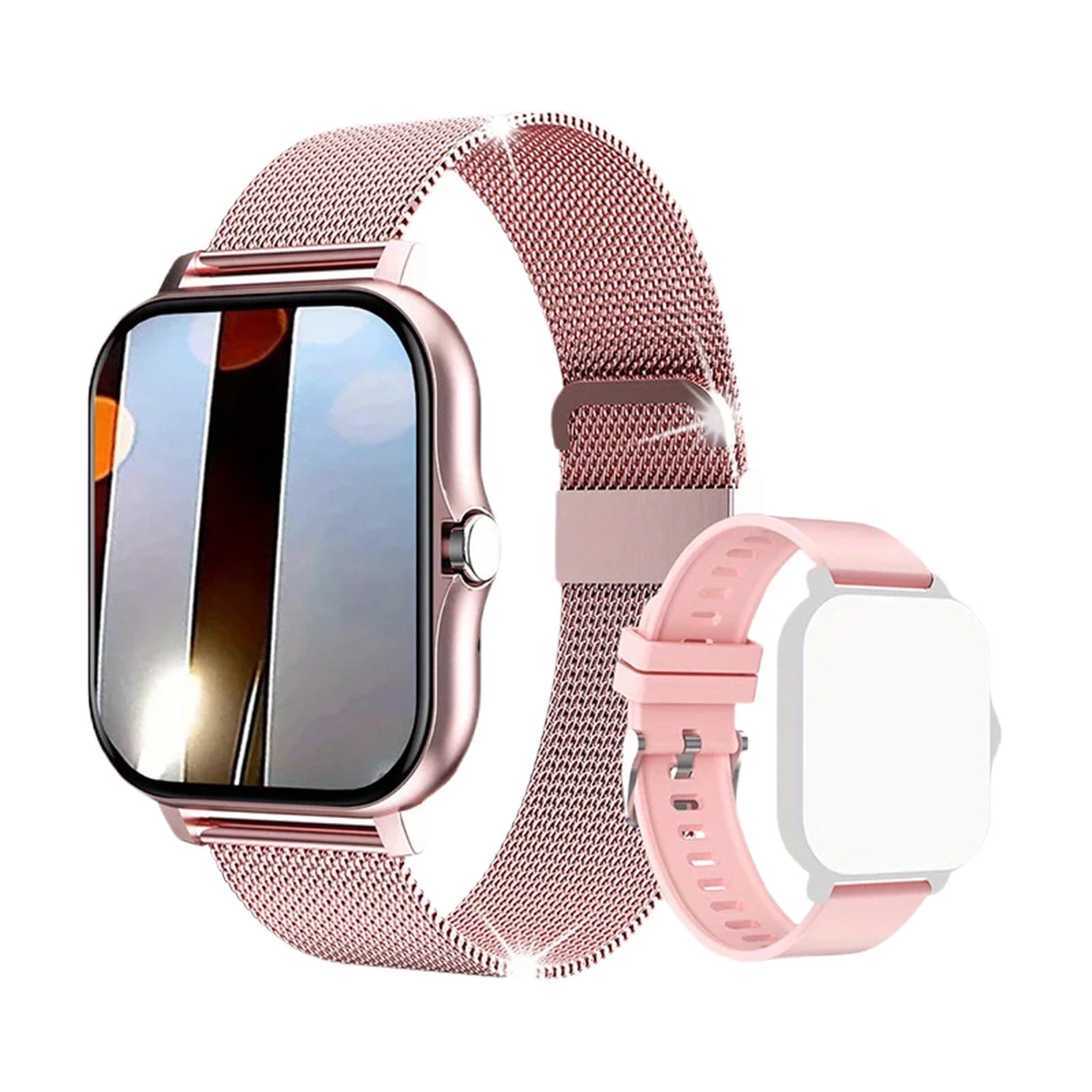 Smart Watch for Android and iPhone,Full Touch Screen with Call Function, Fitness Tracker for Music and Sleep Monitoring, IP67 Waterproof Smartwatch Compatible Unisex Design D - Image 1