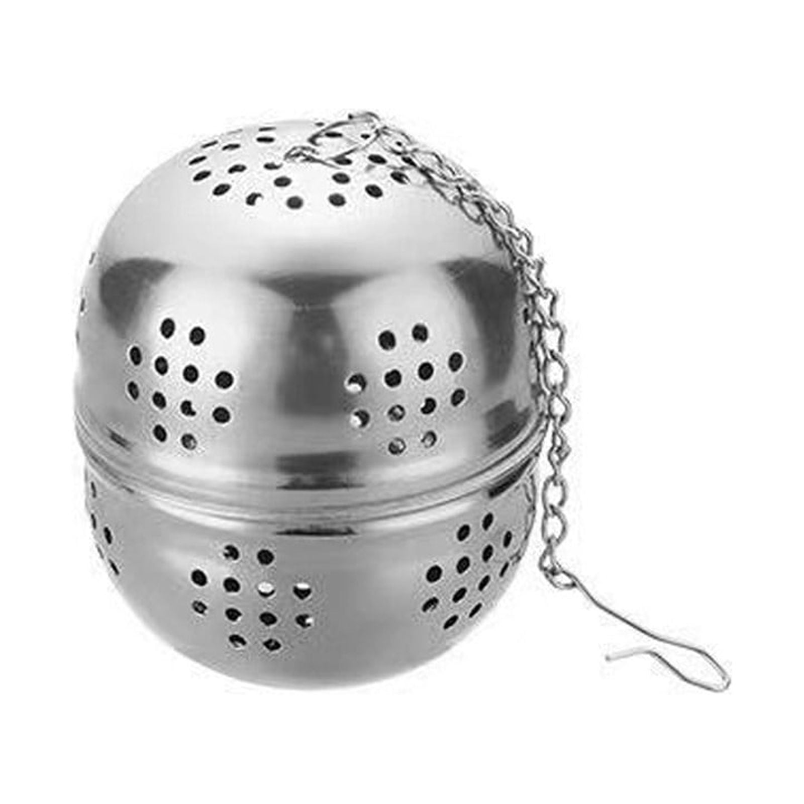 Spice Ball for Cooking, Tea Infuser, Stainless Steel Tea Ball Strainer Spice Infuser, Soup Seasonings Seperation Basket with Extended Chain Hook for Brewing Tea Spices Seasonings, 1.57x1.57 1.69