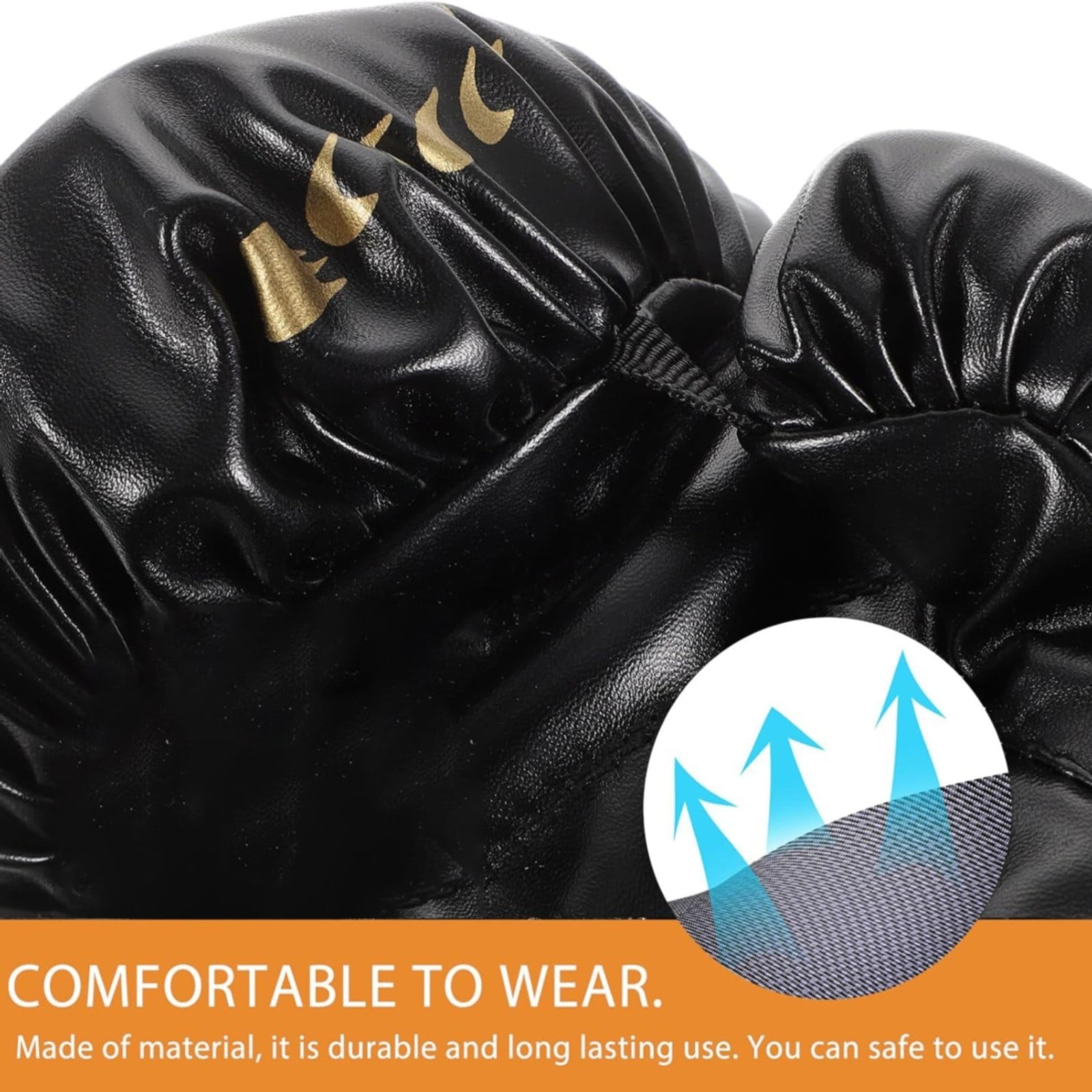 Boxing Gloves, Sportswear Entertainment Performance Accessories2 Pair Boxing Gloves for Beginners , Training and Sparring Kick Boxing Glove Training Glove Set Punching Bag Mitts, Black,Red,Blue(Red) Red - Image 6