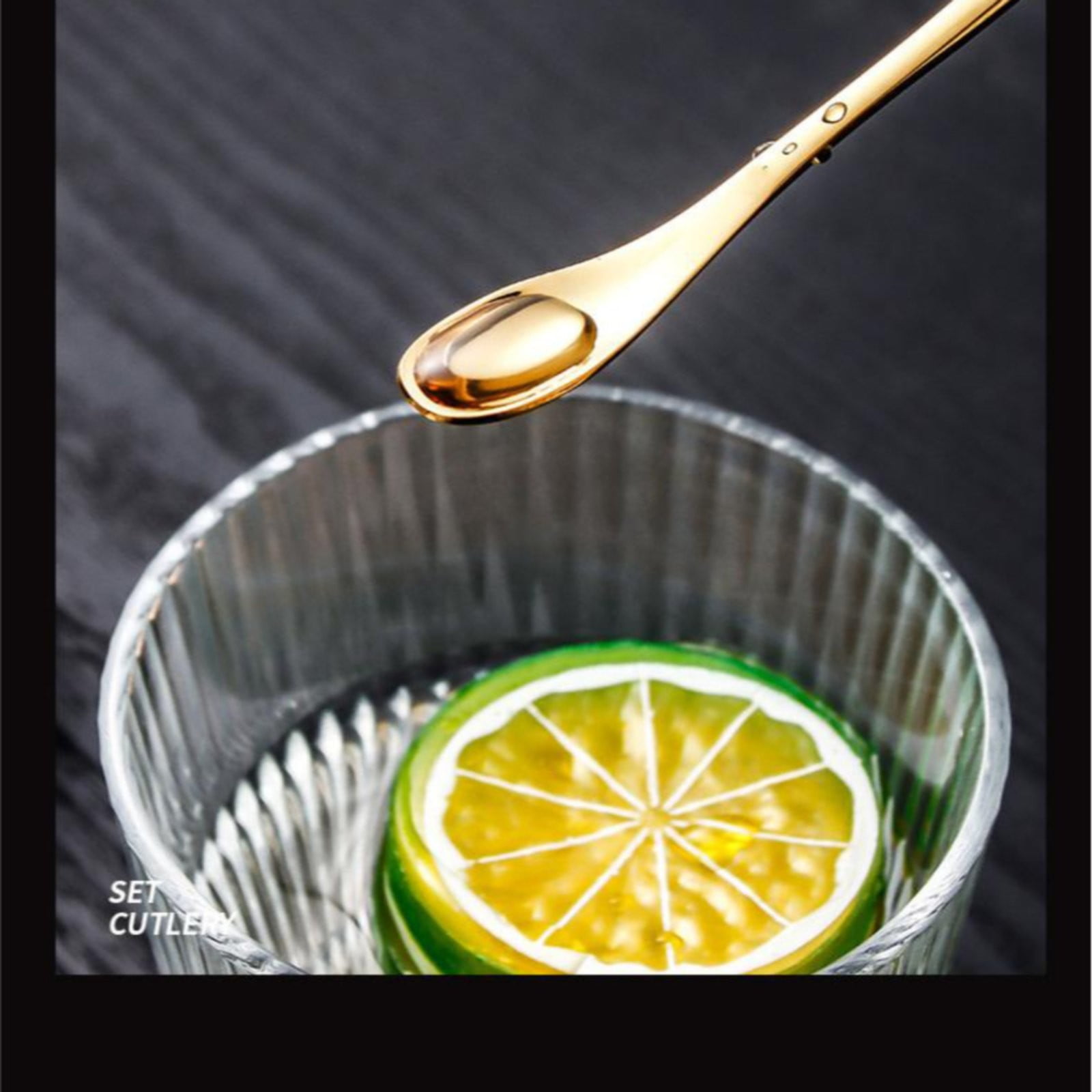 Stainless Steel Coffee Stirring Spoon, Heavy Duty Beverage Cocktail Stirrers, Reusable Stir Cocktail Drink Mixing Swizzle Stick, Tiny Salt Condiment Spoon (Black/1 Pcs) 0.47x8.85 0.47
