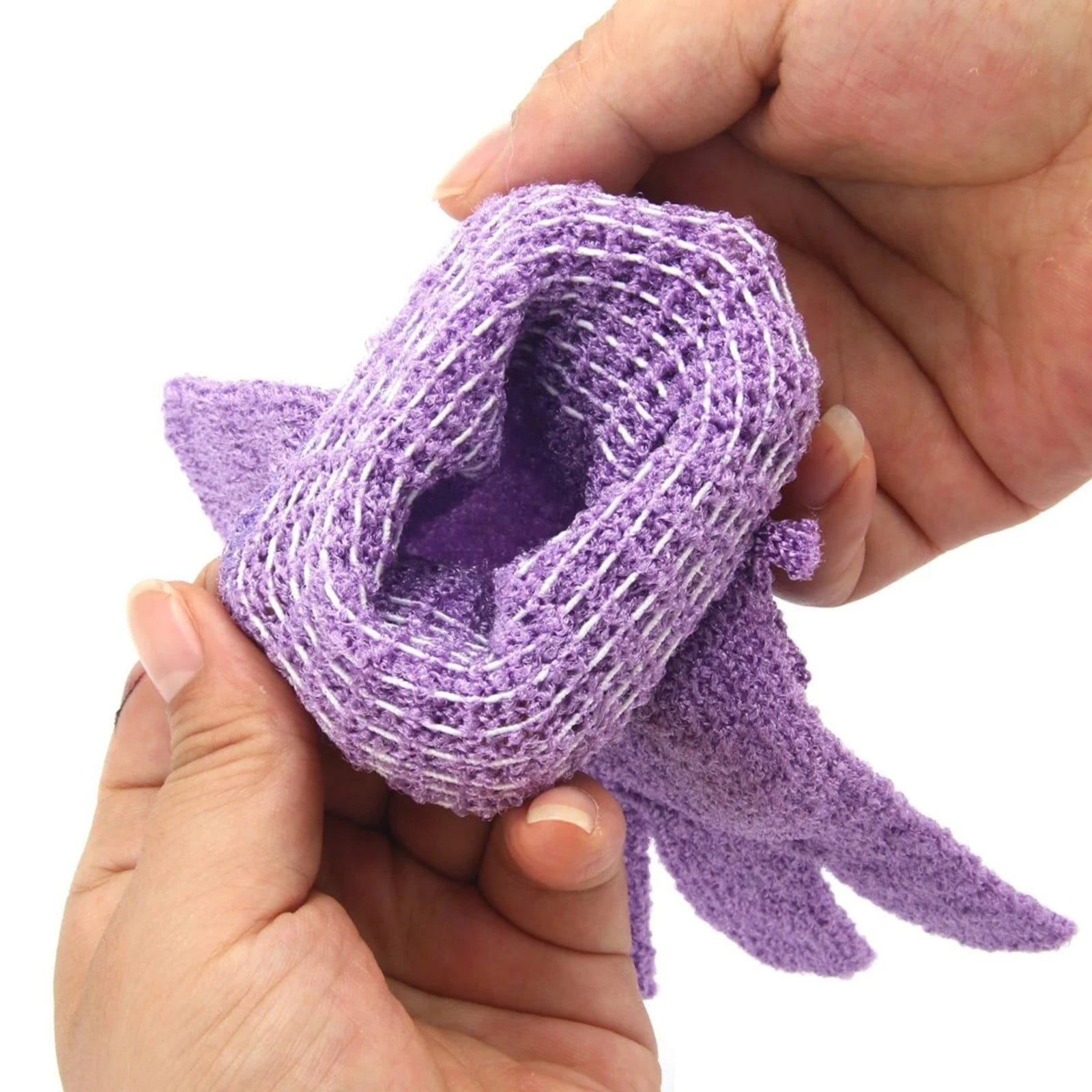 Exfoliating Gloves,1 Pair /2 Pcs, Skin Exfoliator for Body, Bath/Scrub Gloves, Shower Accessories for Women, Exfoliation Mitt, Green, 5.9x7.28 5.9