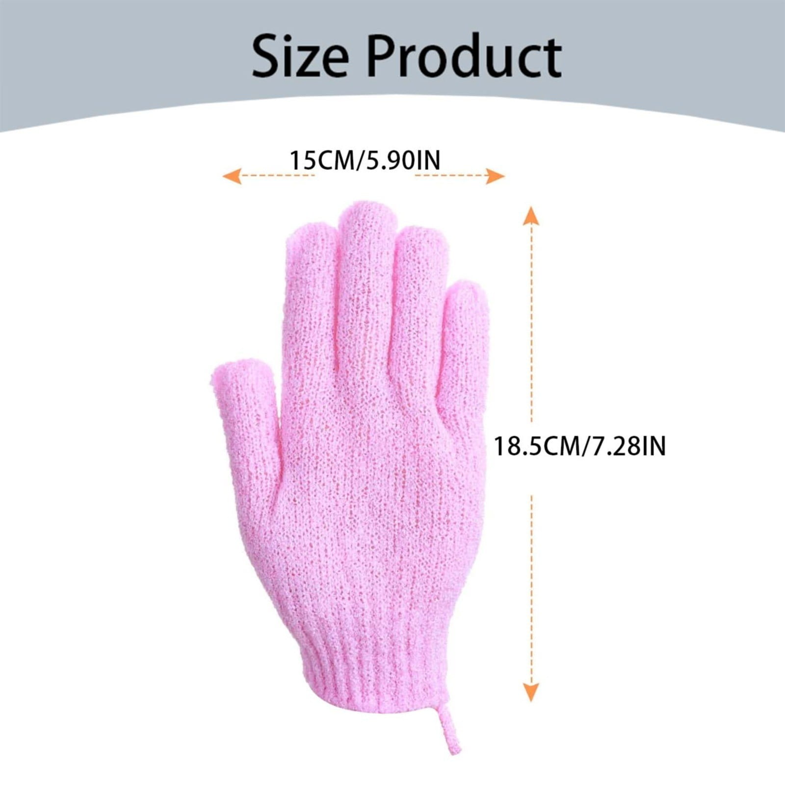 Exfoliating Gloves,1 Pair /2 Pcs, Skin Exfoliator for Body, Bath/Scrub Gloves, Shower Accessories for Women, Exfoliation Mitt, Green, 5.9x7.28 5.9