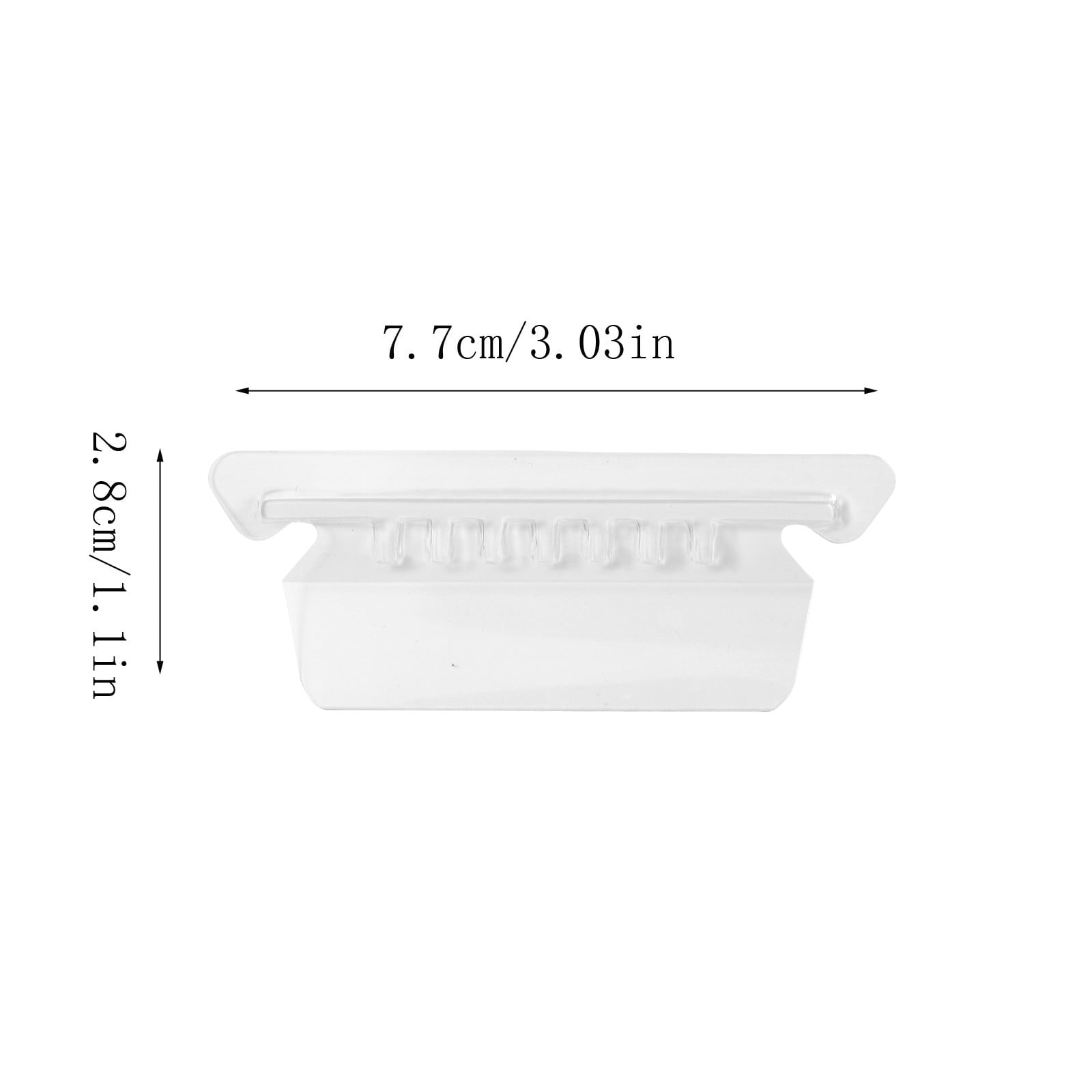 25 Pieces 3.5 Inch Clear Hanging Folder Tabs Hanging File Folder Tabs Clear Tabs for Hanging File Folders, Hanging File Folders with Tabs Office Hanging Files,Universal UNV43313 1/3 Cut Tab (Clear) Clear(100pc) - Image 2