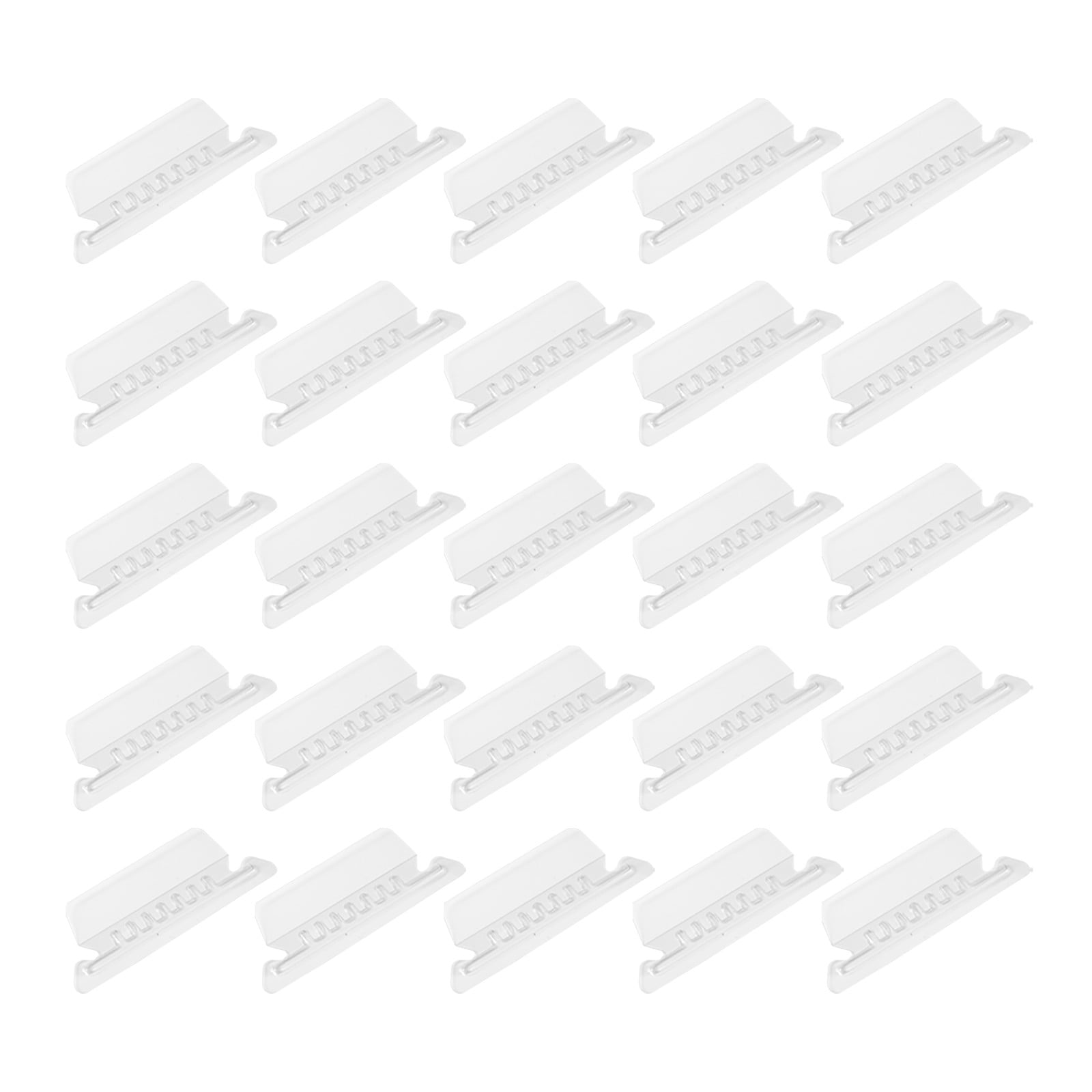 25 Pieces 3.5 Inch Clear Hanging Folder Tabs Hanging File Folder Tabs Clear Tabs for Hanging File Folders, Hanging File Folders with Tabs Office Hanging Files,Universal UNV43313 1/3 Cut Tab (Clear) Clear(75pc) - Image 1