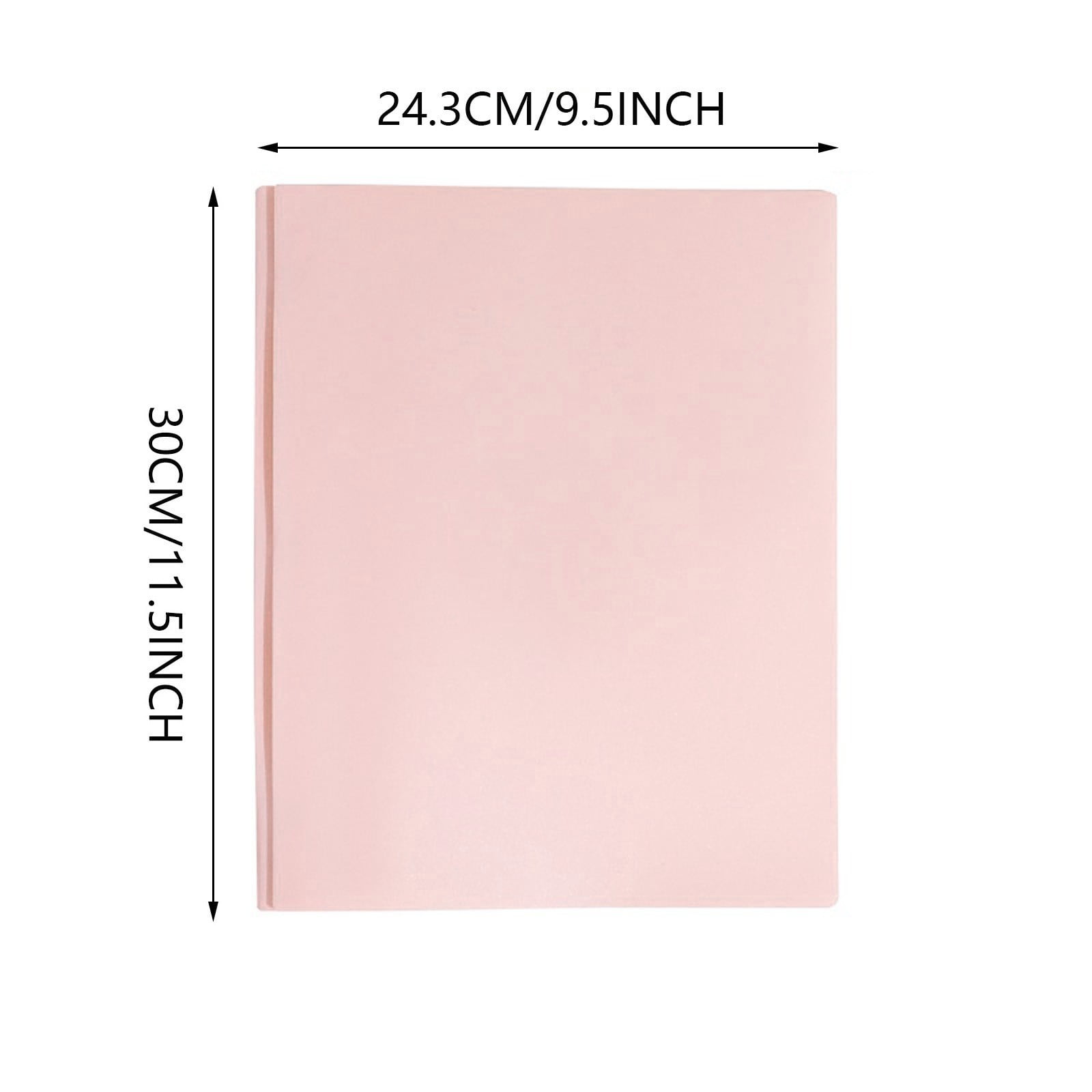Plastic Folders with 2 Pockets and 3 Prongs, Heavy Duty Two Pocket Folder with Brads, 3 Prong Folders with Pockets for Letter Size Sheets, 9.5x11.5 9.5