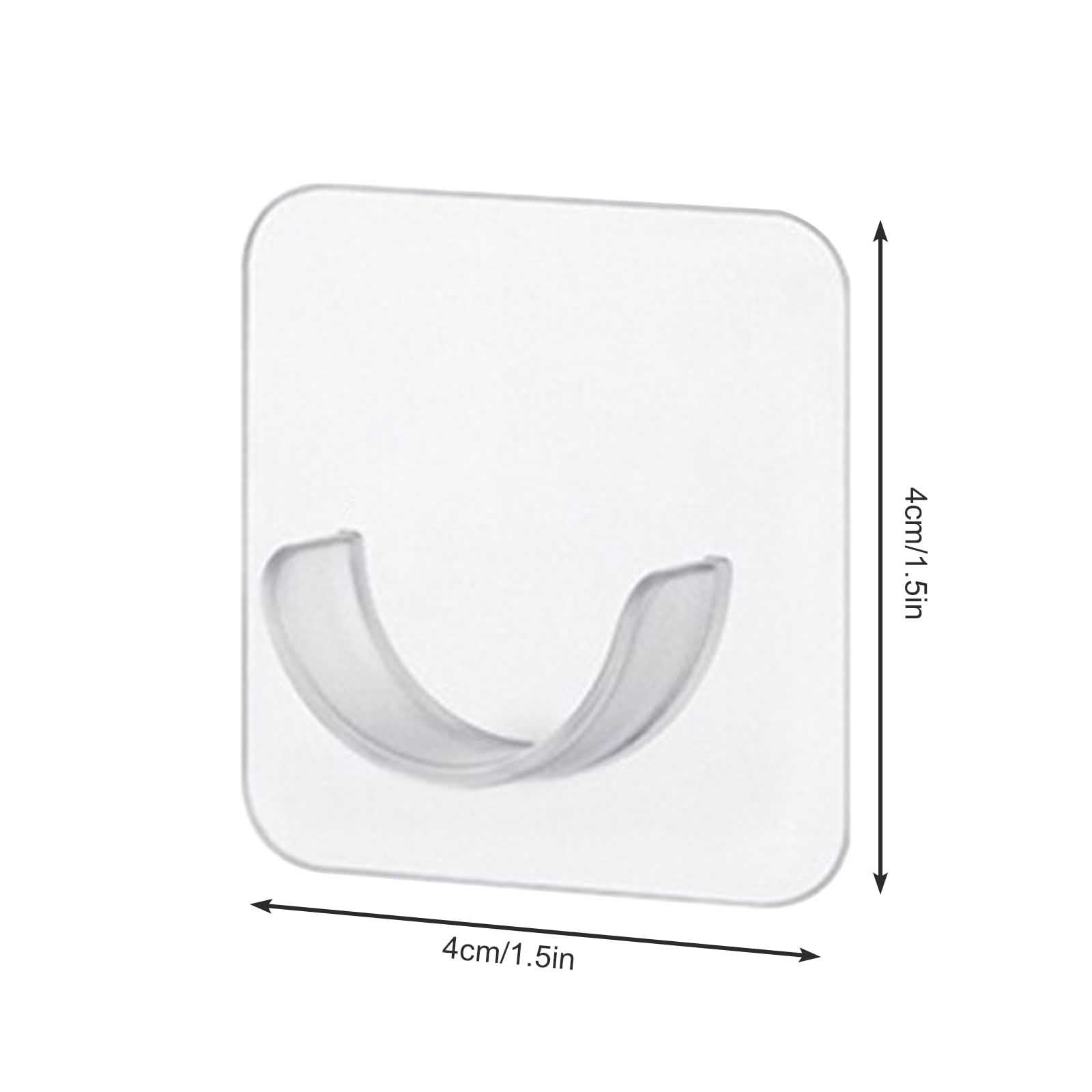 Adhesive Shower Rod Holders, No Drilling Shower Curtain Rod Holders For Wall,Shower Curtain Wall Mount,Stick On Shower Bar Holder,Clear 2 Pc,No Drilling,Shower Rod Not Incl(Clear) Clear - Image 3
