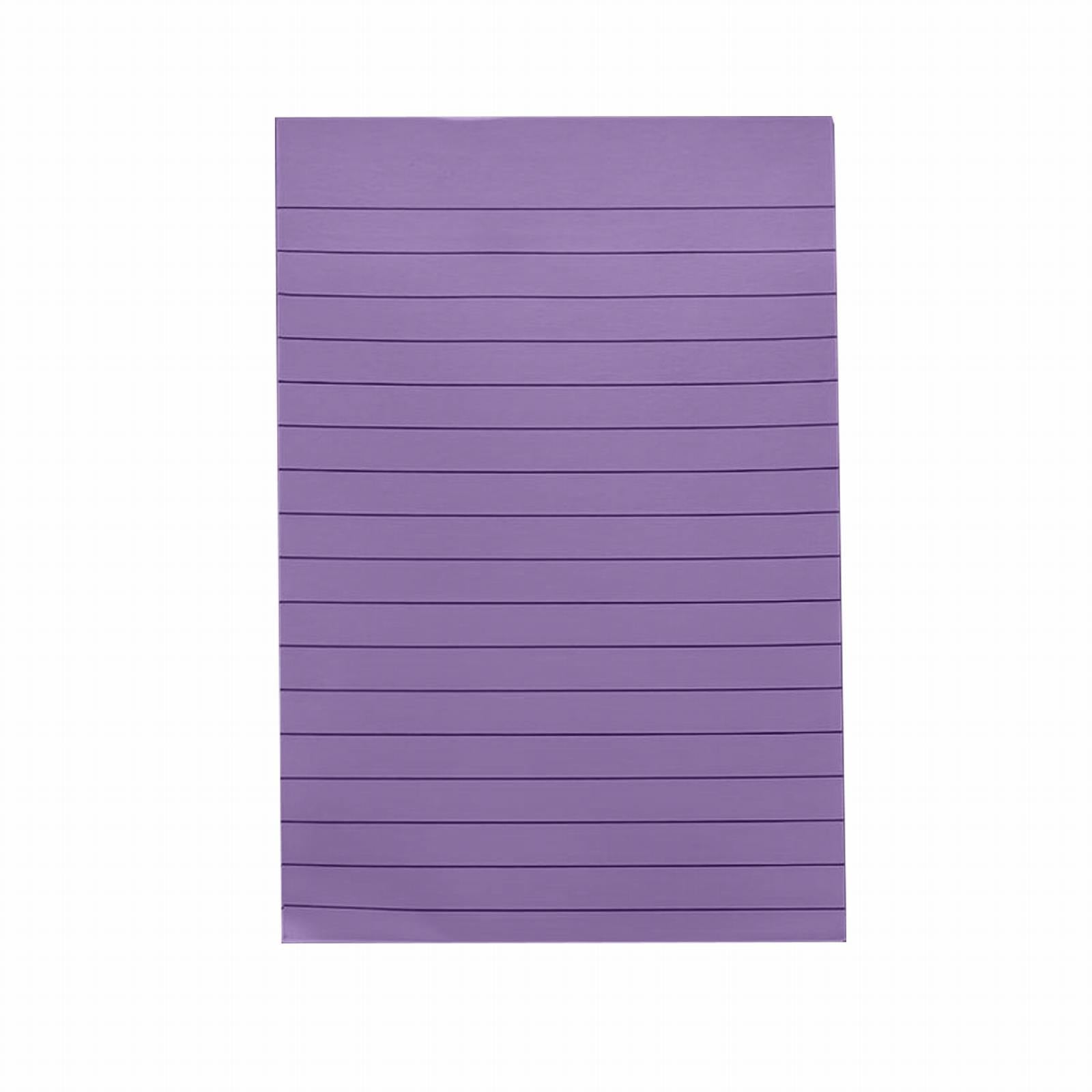 1 Pack Lined Sticky Notes 4X6 in Post, 8 Pastel Colors Large Ruled Post Sticky Colorful Super Sticking Power Memo Pads Strong Adhesive, Sticky Notes with Lines Office, Home, 50 Sheets/pad(B) B - Image 1