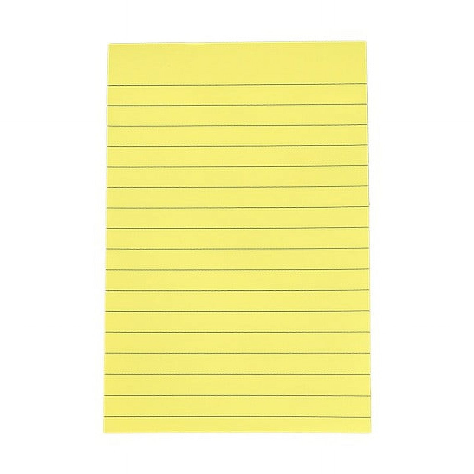 1 Pack Lined Sticky Notes 4X6 in Post, 8 Pastel Colors Large Ruled Post Sticky Colorful Super Sticking Power Memo Pads Strong Adhesive, Sticky Notes with Lines Office, Home, 50 Sheets/pad(B) C - Image 1