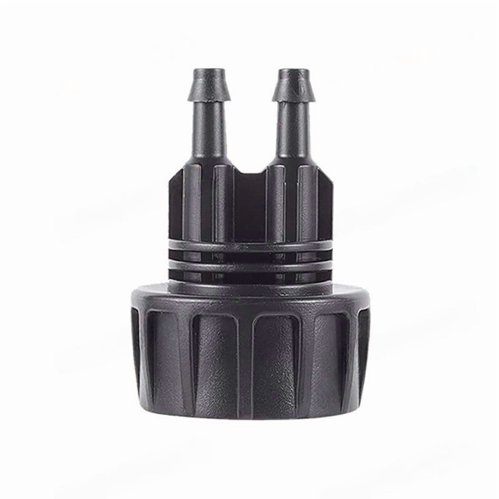Drip Irrigation Hose Adapters, 1/4 Inch Drip Irrigation Tubing x 3/4 FHT Heavy Duty Swivel Garden Faucet Connectors with Lock Barbed for Drip Irrigation System, 1 Pcs, 1.81x1.33 1.85