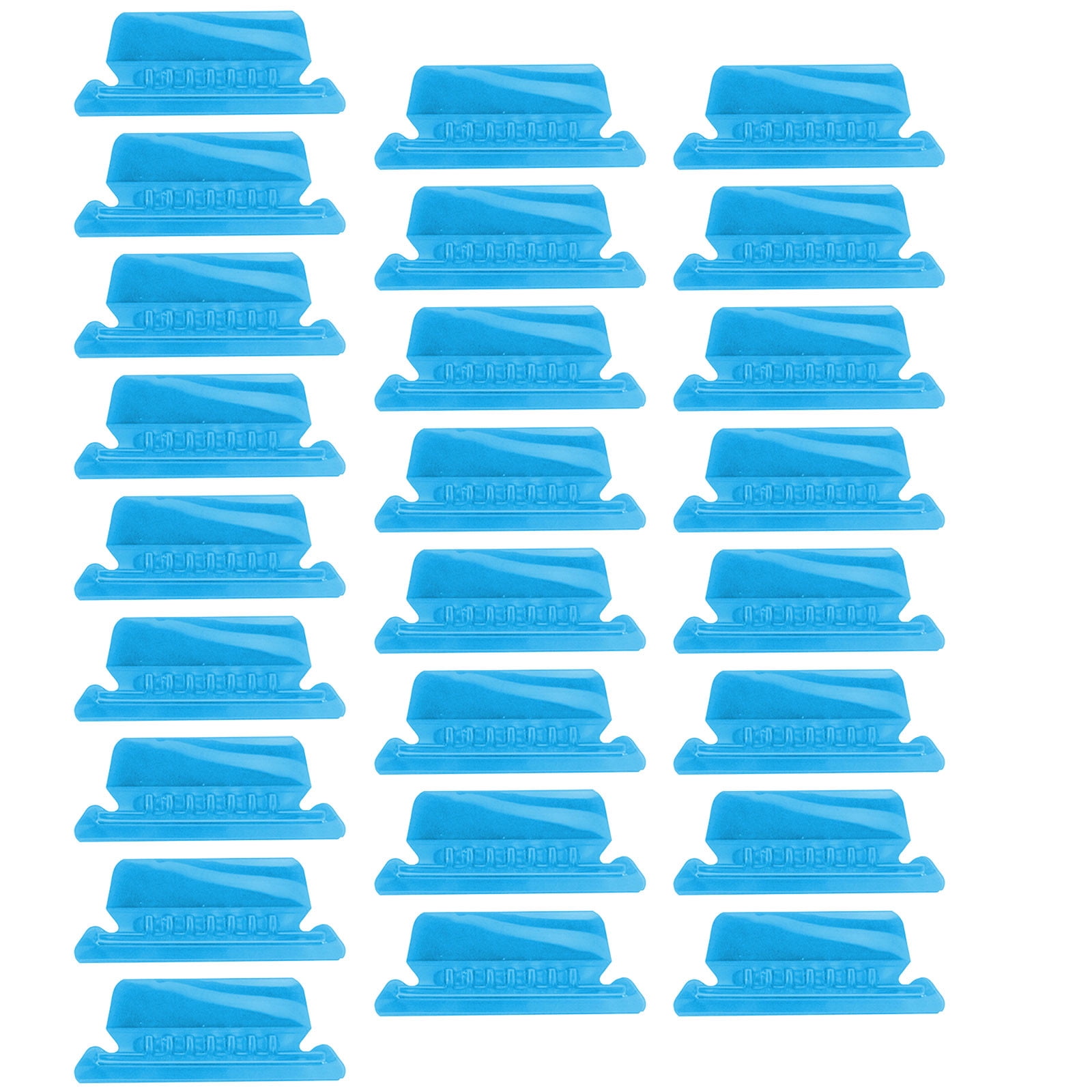 25Pieces 3 Inch Hanging File Folder Tabs and Inserts Large Clear Plastic Hanging Folder Tabs for Quick Identification,For Filing Cabinet Folders Labels Back to Supplies, 6 Colors (Yellow) Blue - Image 1