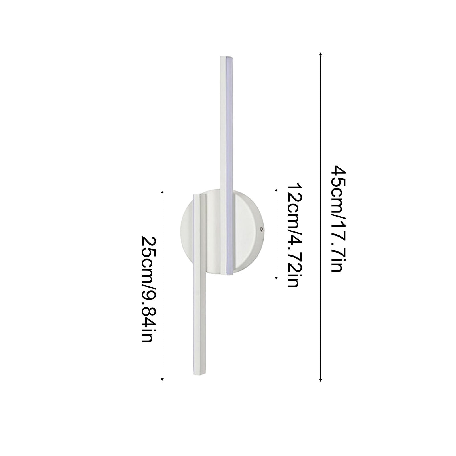 Battery Operated Wall Sconces, 360°Rotation Wireless Rechargeable Lights, Dimmable Detachable Lamp With 3000K-6000K Infinite Dimming,Wall Lamps Mood Led Corridor Wall Lamp White - Image 3