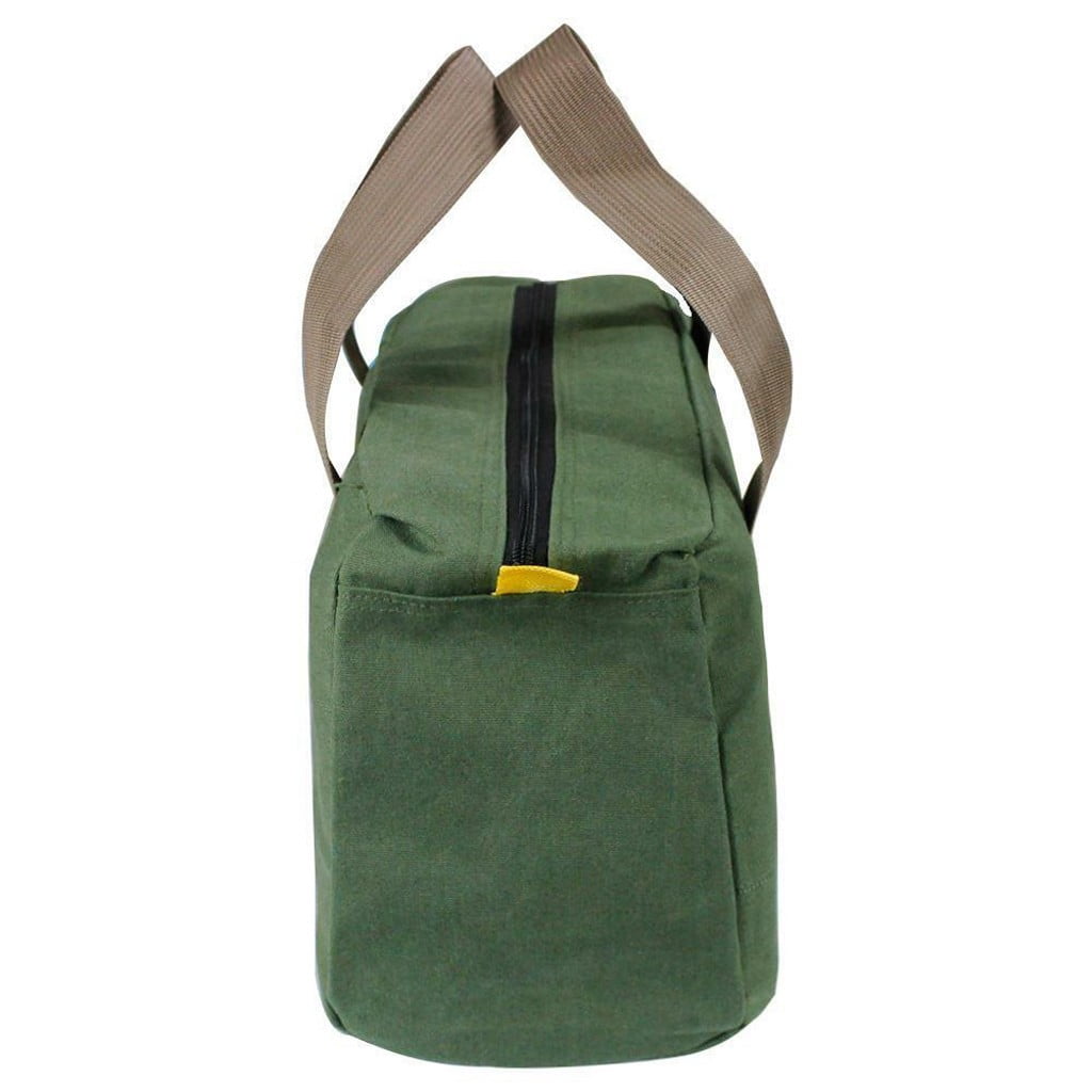 1 Pack Tool Bag for Men with Waterproof Hard Bottom,Mechanics Tool Bag,Heavy Duty Tool Bag Wide Mouth Tote for Various Instrument, Electrician Carpenter Mechanic,3 Sizes Available，Green(16 inch) 16 inch(2pc) - Image 8