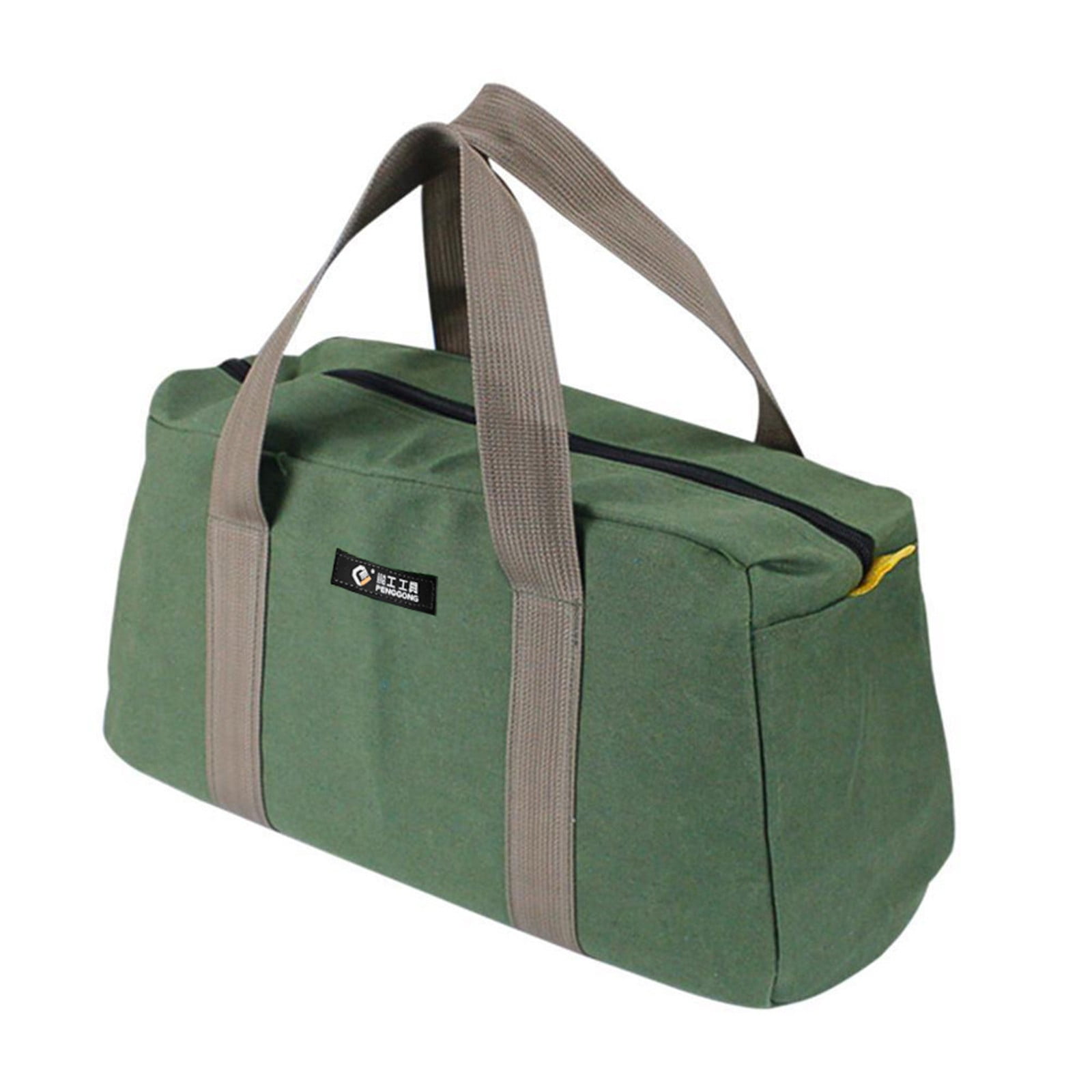 1 Pack Tool Bag for Men with Waterproof Hard Bottom,Mechanics Tool Bag,Heavy Duty Tool Bag Wide Mouth Tote for Various Instrument, Electrician Carpenter Mechanic,3 Sizes Available，Green(16 inch) 16 inch(4pc) - Image 2