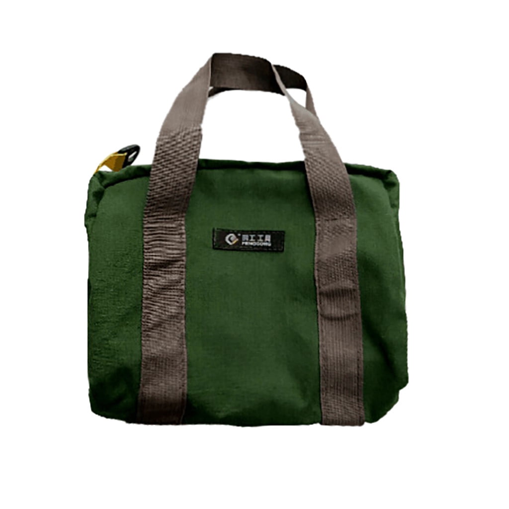 1 Pack Tool Bag for Men with Waterproof Hard Bottom,Mechanics Tool Bag,Heavy Duty Tool Bag Wide Mouth Tote for Various Instrument, Electrician Carpenter Mechanic,3 Sizes Available，Green(16 inch) 16 inch(4pc) - Image 6