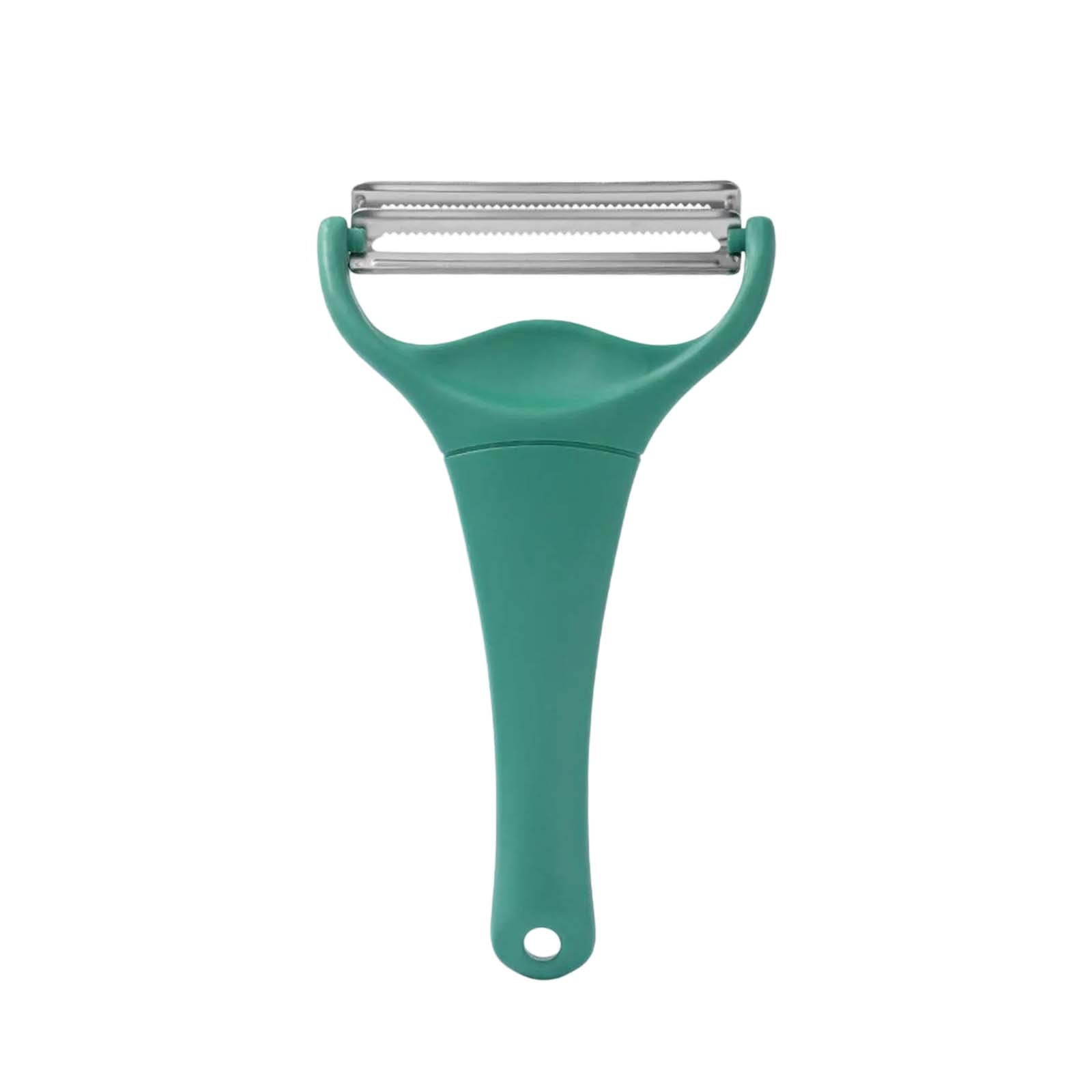 Professional Cabbage Peeler Shredder,Dual Sharp Blades for Julienne Vegetables,Non-Slip Ergonomic Handle,Dark Green Kitchen Tool for Salad Prep - Image 1