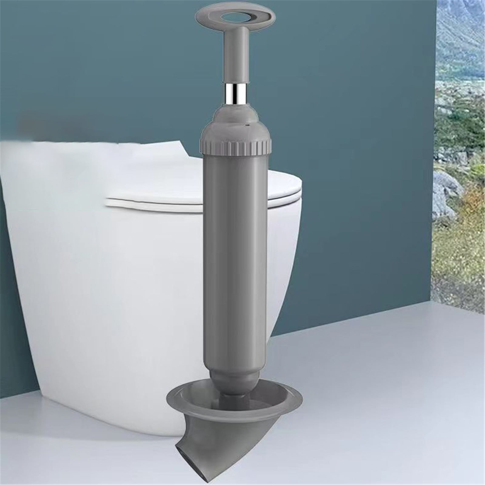 Toilet Plunger, Powerful Toilet Plunger, Heavy Duty High Pressure Thrust Plunge, Remover Tool to Unblock Toilet Blockage, All Purpose Power Plungers for Bathrooms Cleaning (Green/1 Pcs) 18.8x5.11 18.8