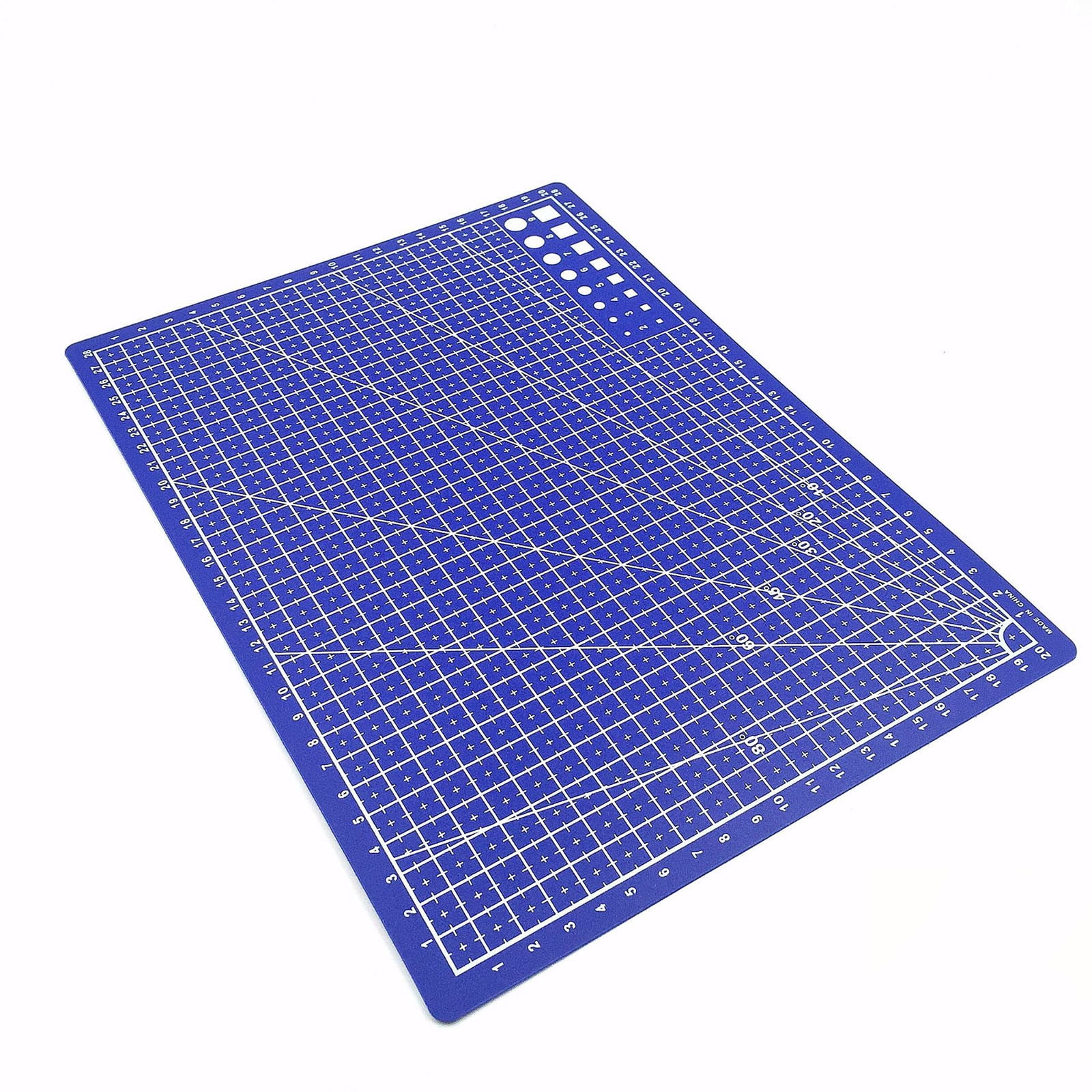 1 Pcs Self Healing Sewing Mat,21x14.5CM Rotary Cutting Mat Double Sided Craft Cutting Board for Sewing Crafts Hobby Fabric Precision Scrapbooking Project,Art Project,2 Colors(Blue) Blue(2pc) - Image 6
