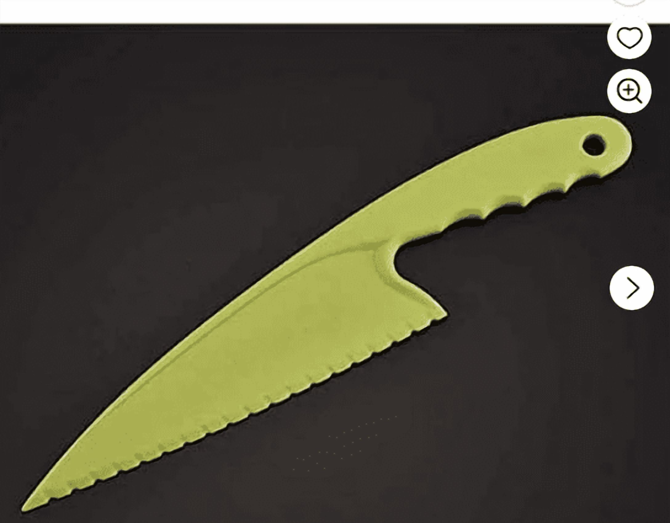 1 Pcs Plastic Kitchen Knife Set, for Real Cooking BPA Free with Plastic Kitchen Knives with Serrated Teeth,Kitchen Safe Knives for Real Cooking and Cutting Fruits and breads(Green) Green - Image 4