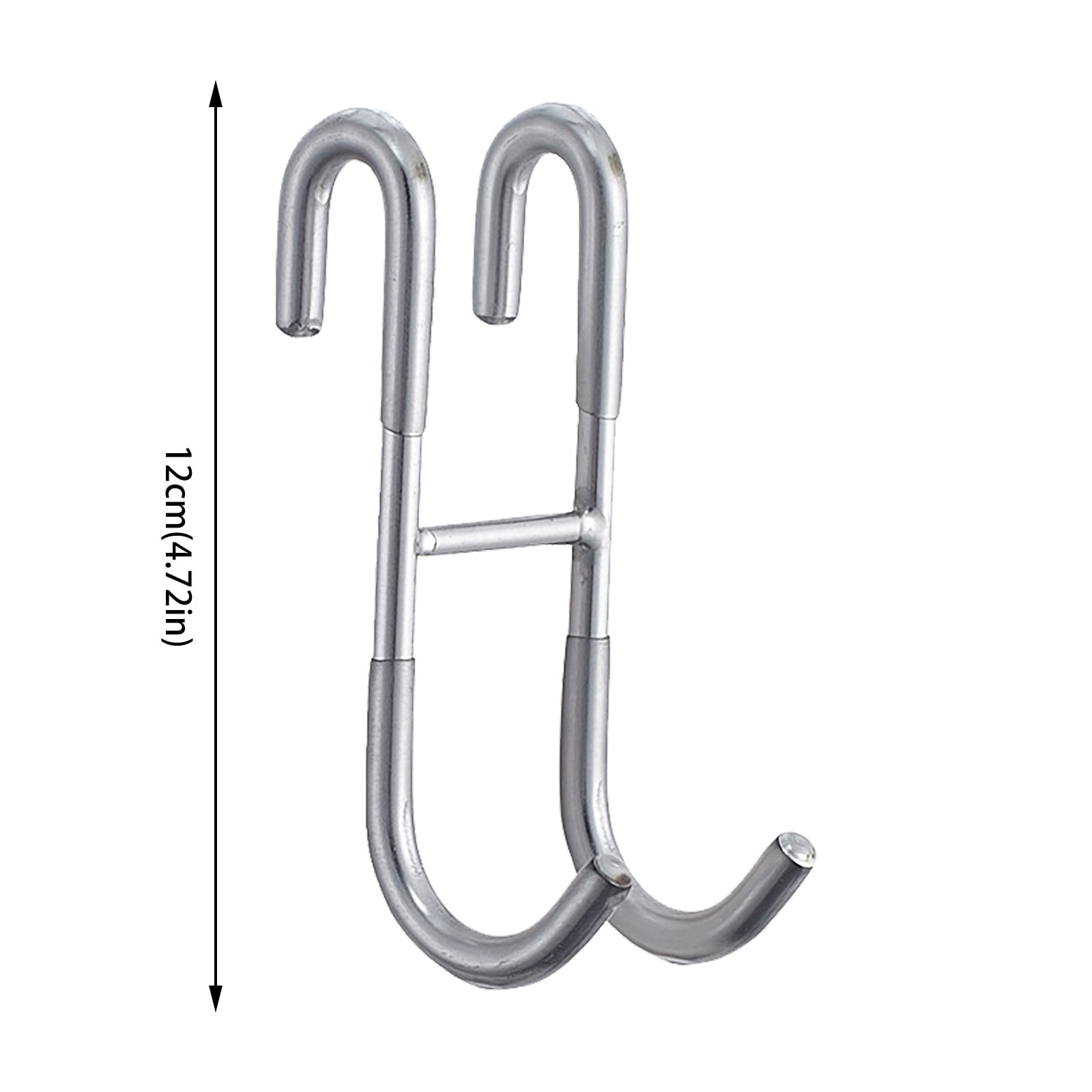 Over The Door Hooks,1 Pack Hangers Hooks with Rubber Prevent Scratches Heavy Duty Organizer for Living Room, Bathroom, Bedroom, Kitchen Hanging Clothes, Towels, Hats, Coats, Bags(Black) Z1-Clear - Image 3