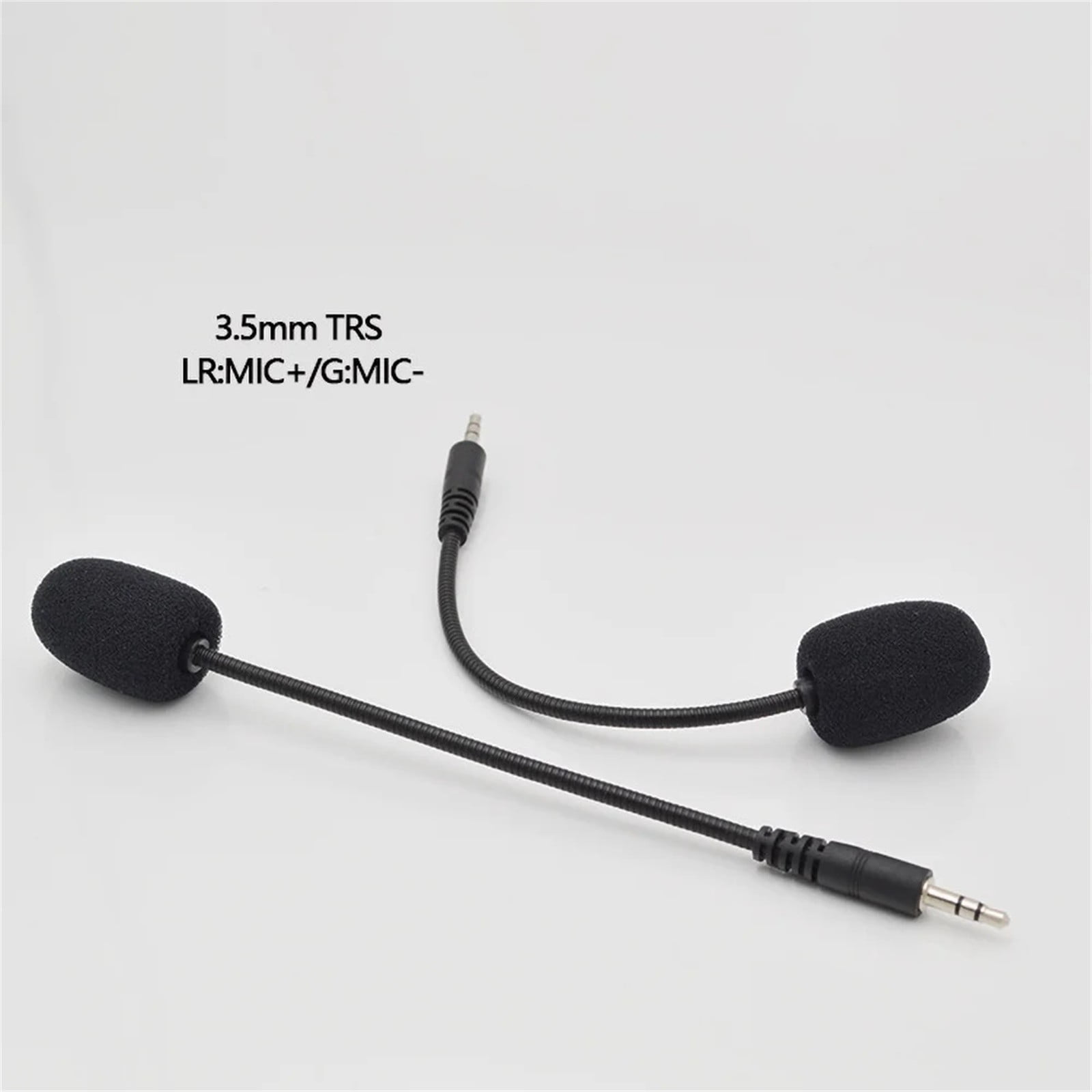 Headset Microphone 3.5mm Plug, Black Headset Microphone Adjustable 360 Degrees Bendable Jack Headphone Controller Combined, 3.5mm Game Gaming Mic to Mic Headsets Accessories(Black) Black - Image 3